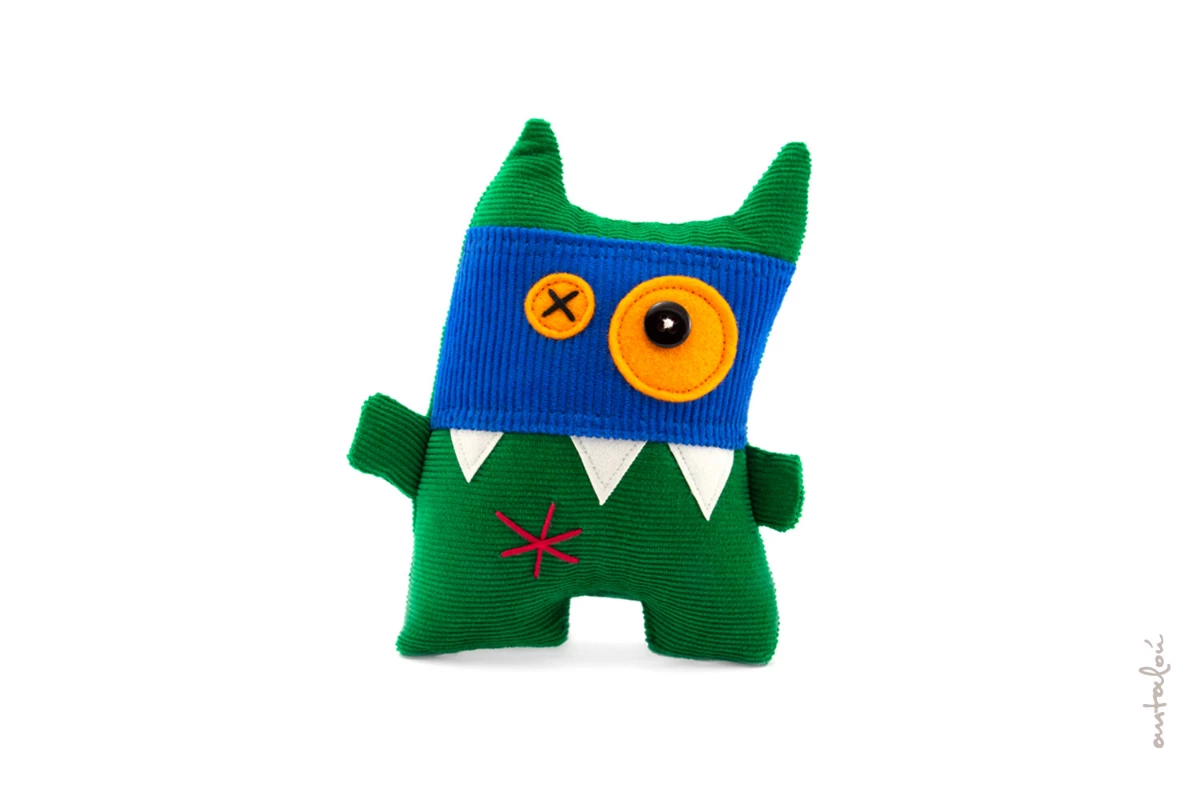 mini Monster with Mask - soft toy