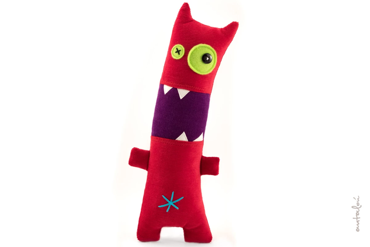 little Monster Shouting - soft toy