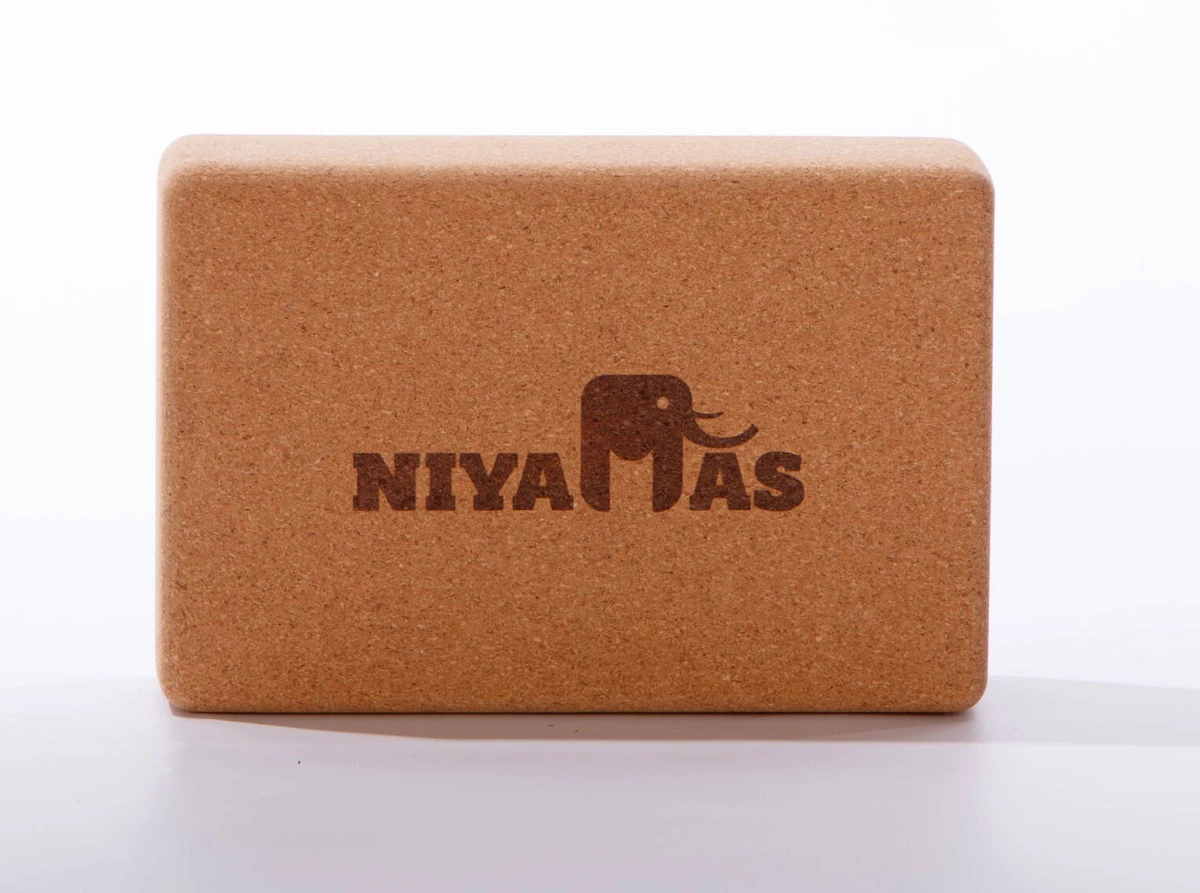 Tουβλάκι Γιόγκα από Φυσικό Φελλό Yoga Block Niyamas Cork (23x15x8cm)