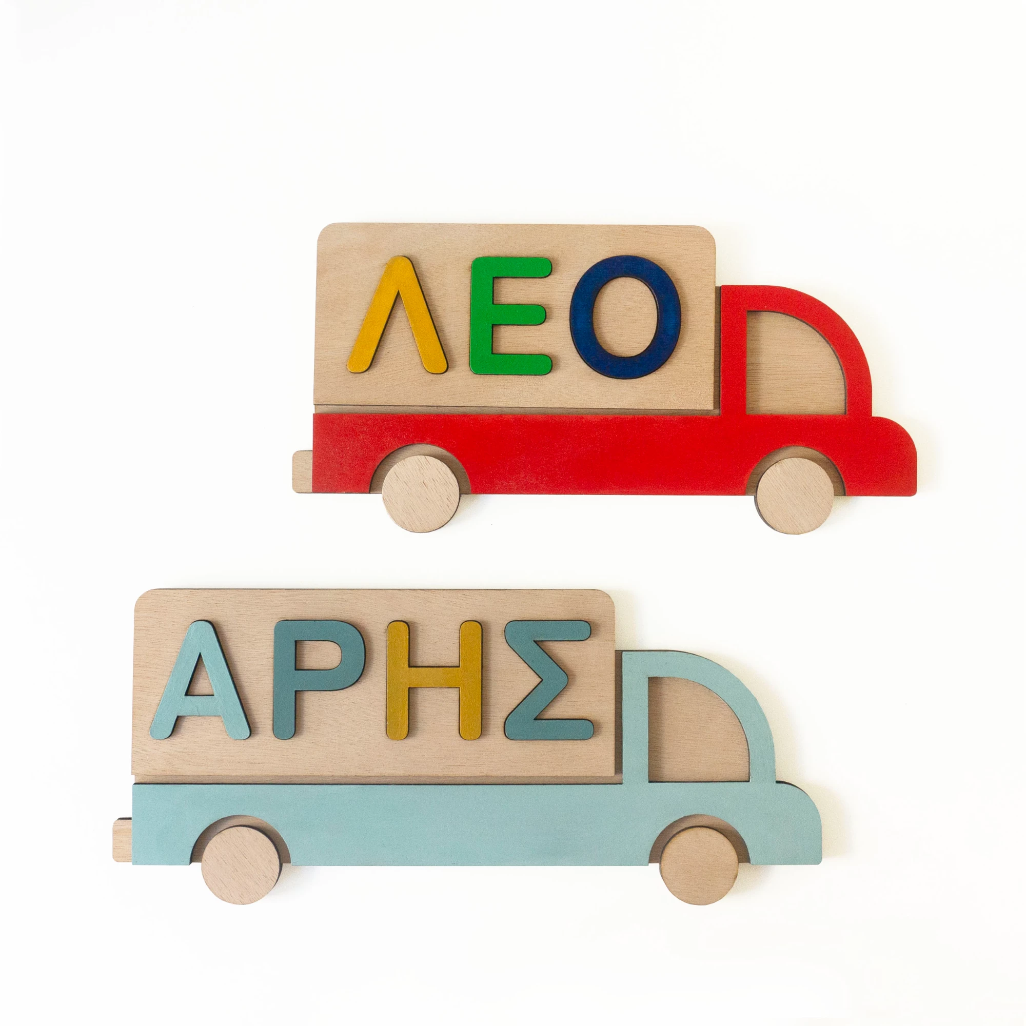 Wooden name puzzle