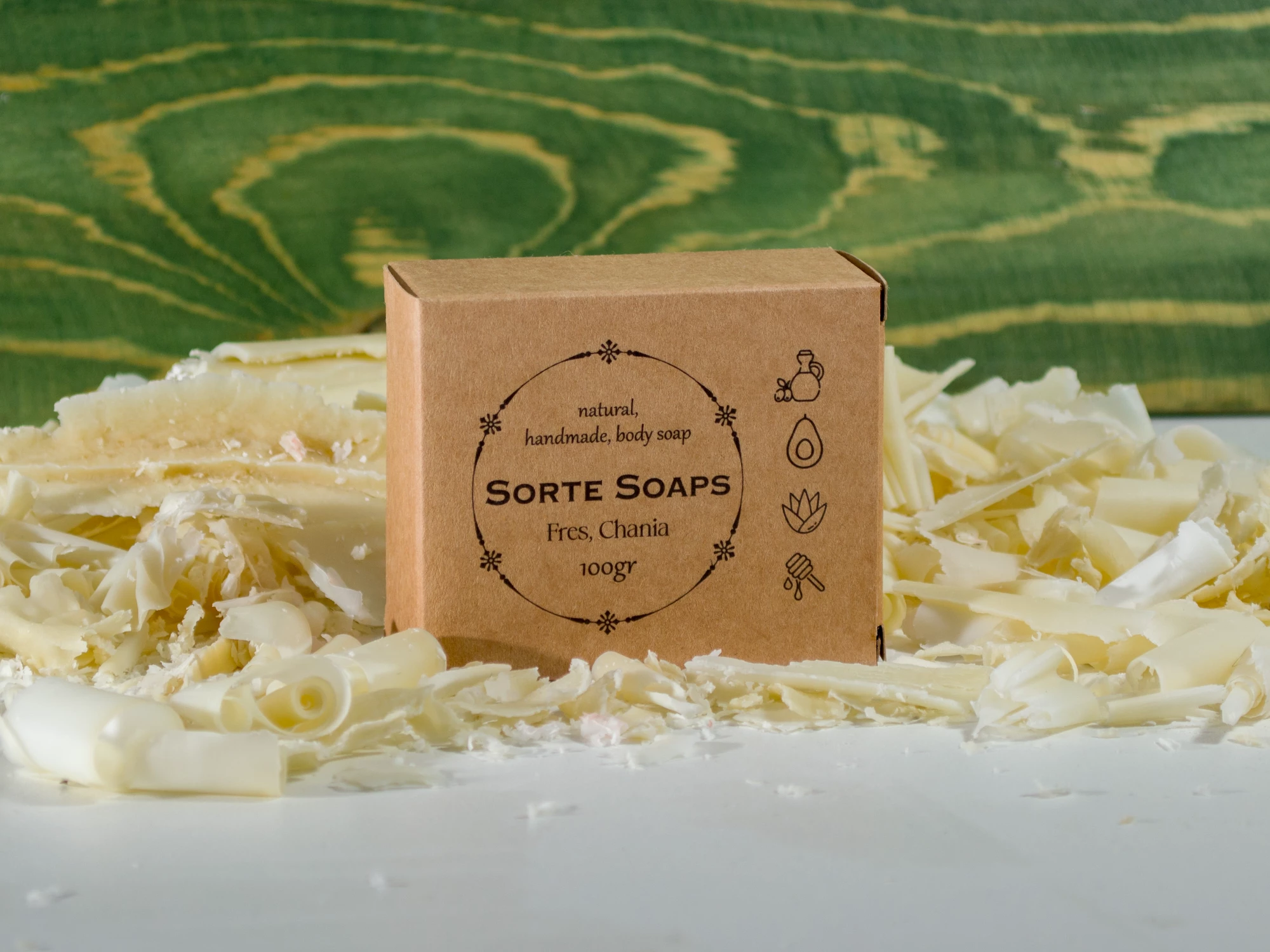 Handmade aloe vera gel soap 100gr.