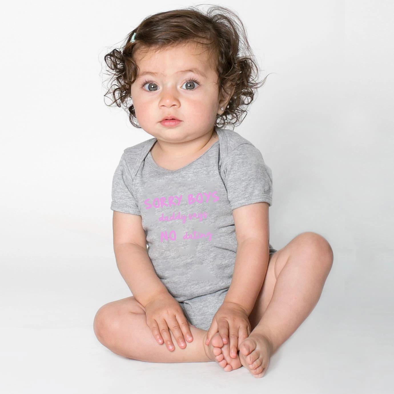 baby onesie for girls, sorry boys daddy says no dating