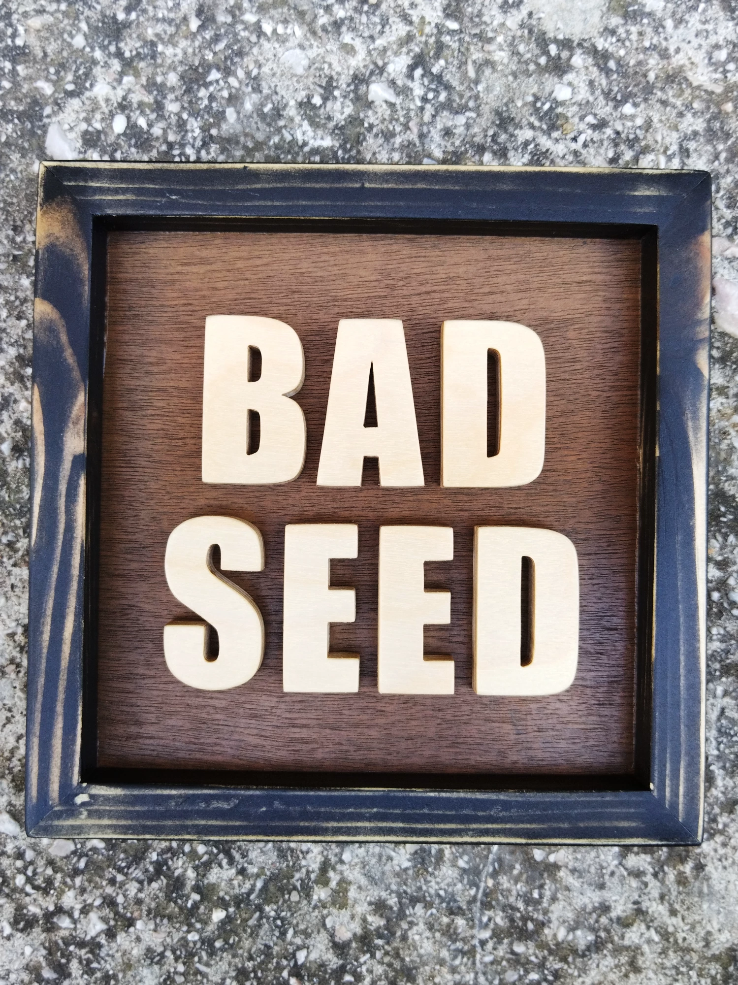 Mini Nick Cave & The Bad Seeds wood art