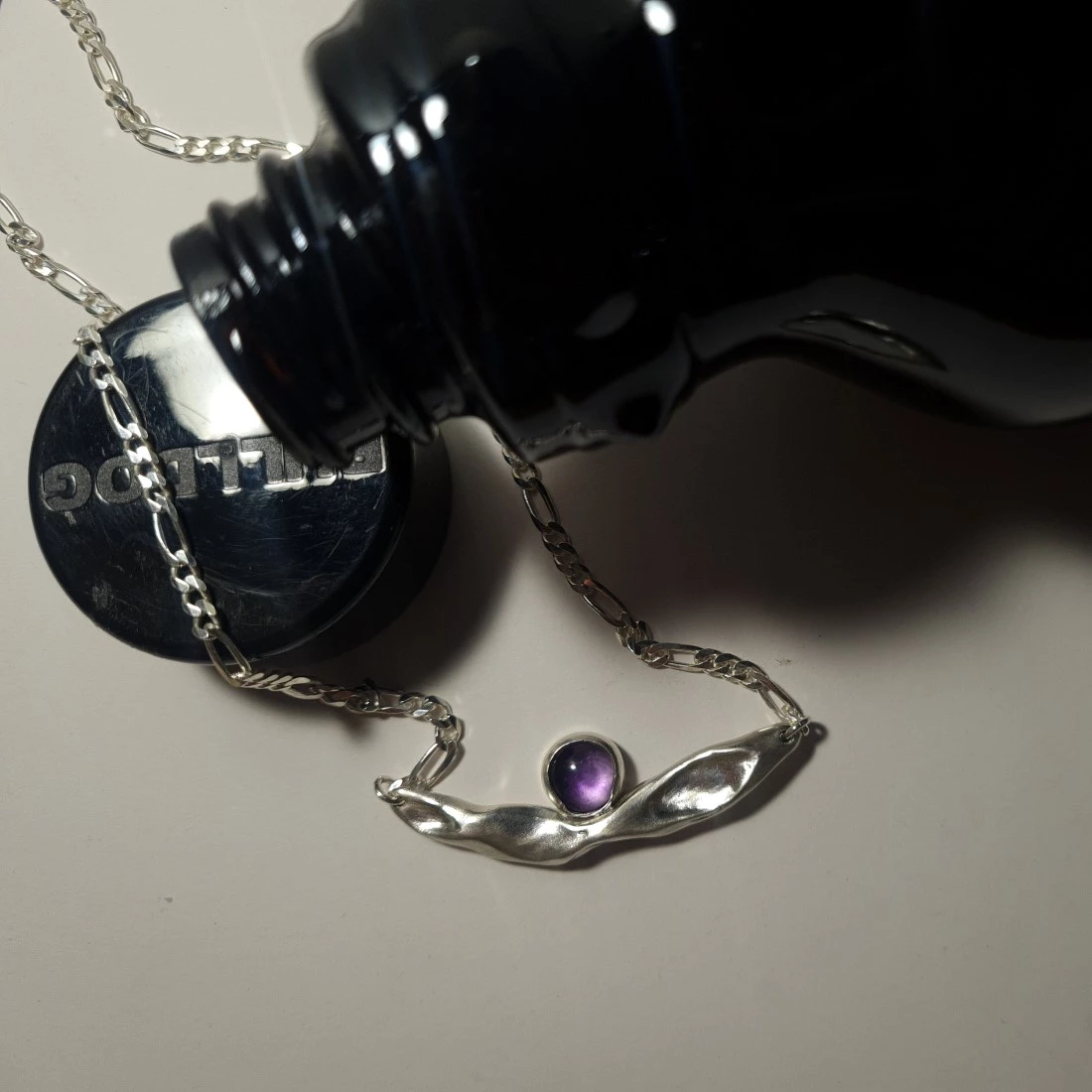 Melted Amethyst Necklace