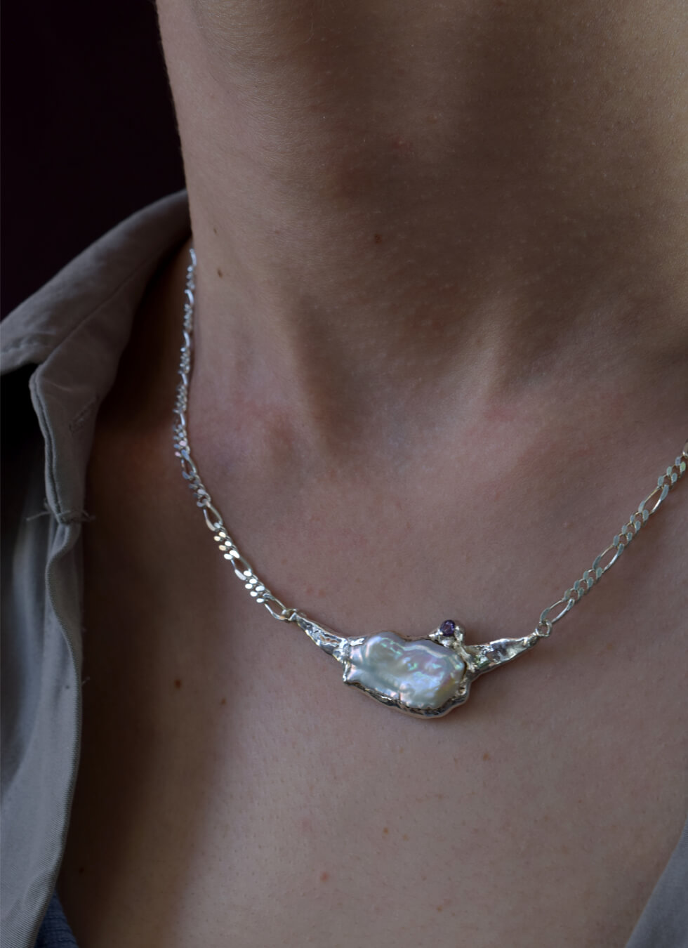 Melusine One Of A Kind Irregural Freshwater Pearl Necklace