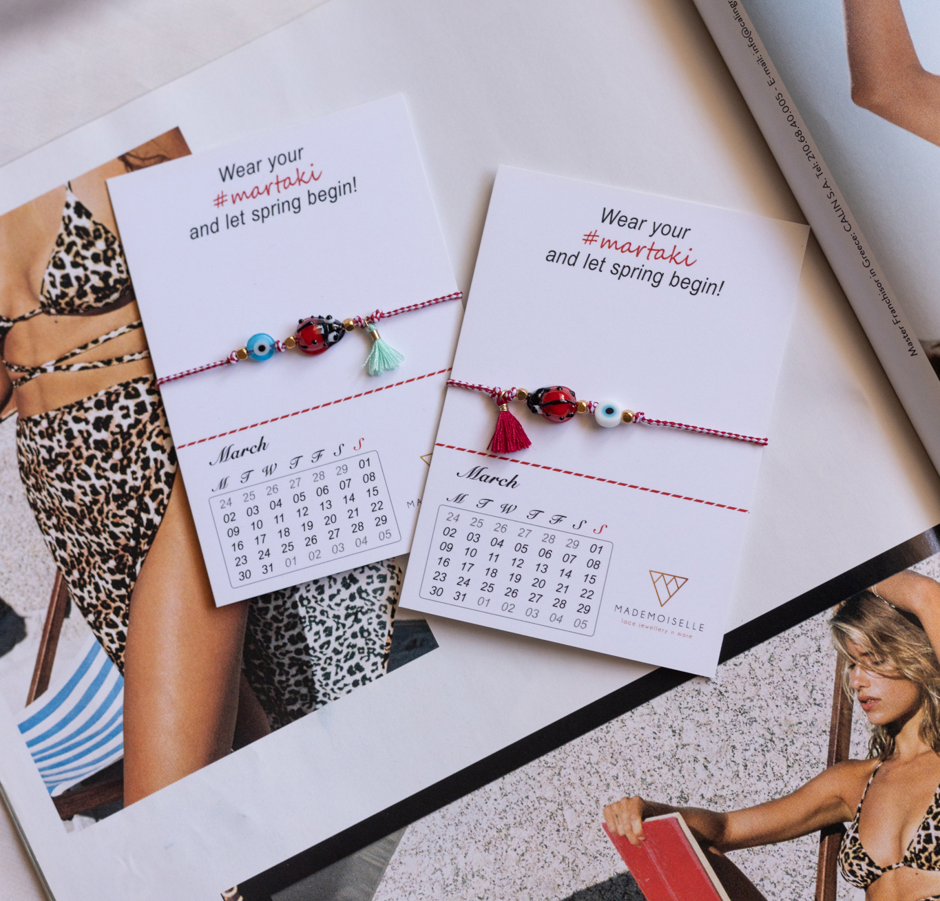 Βραχιόλι Μάρτης Πασχαλίτσα – Χειροποίητο Μαρτάκι