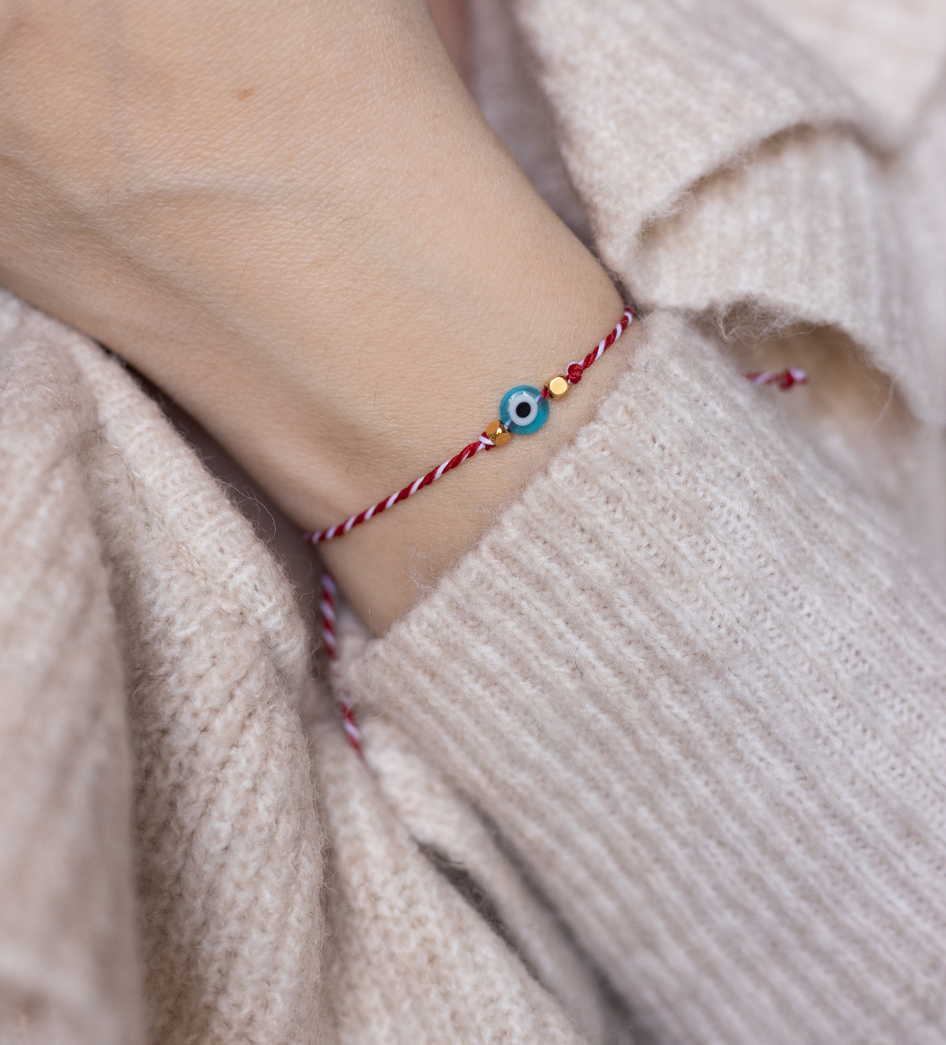 Βραχιόλι Μάρτης Ματάκι– Χειροποίητο Μαρτάκι