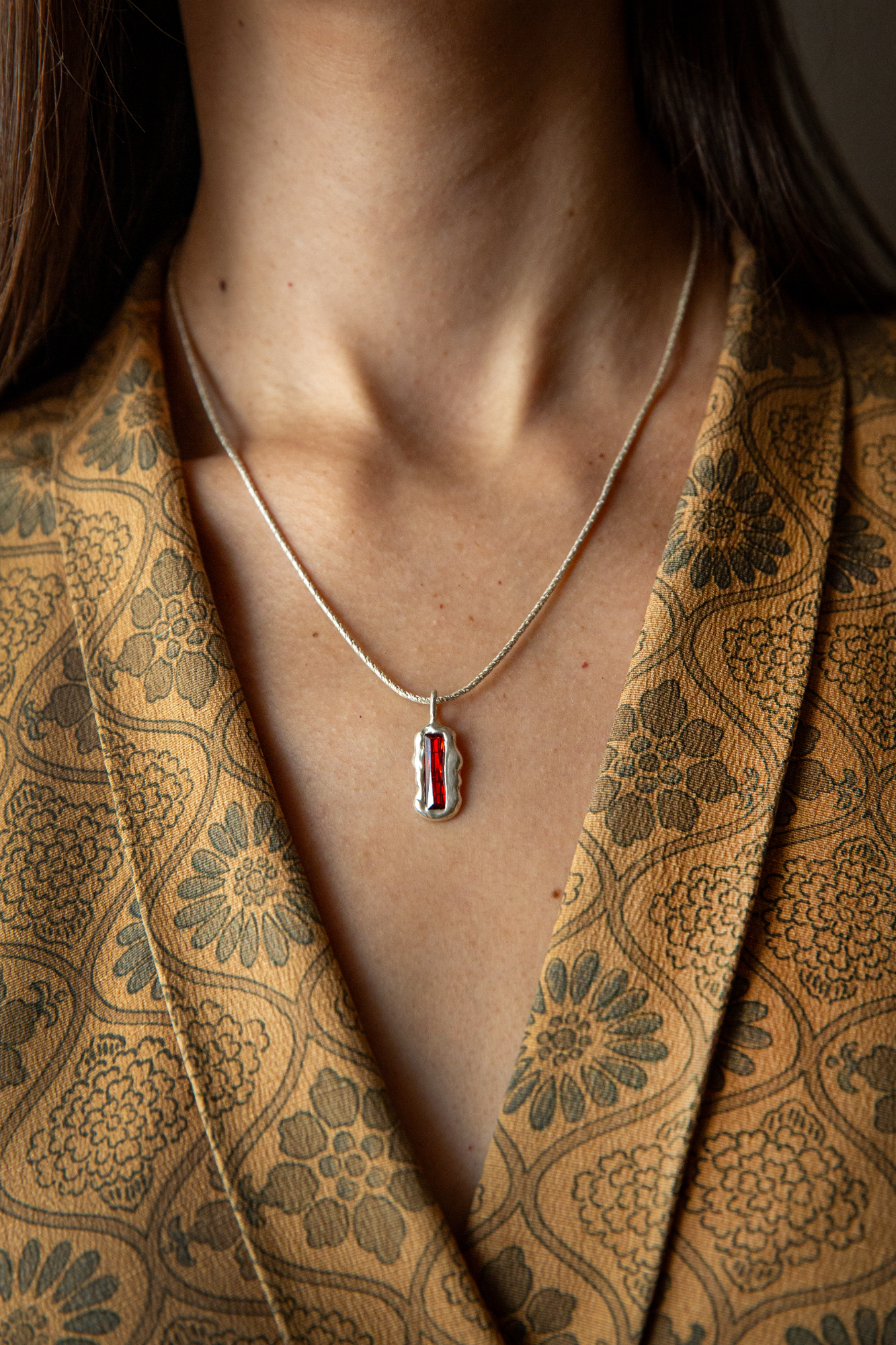 Red Orange Frame Pendant