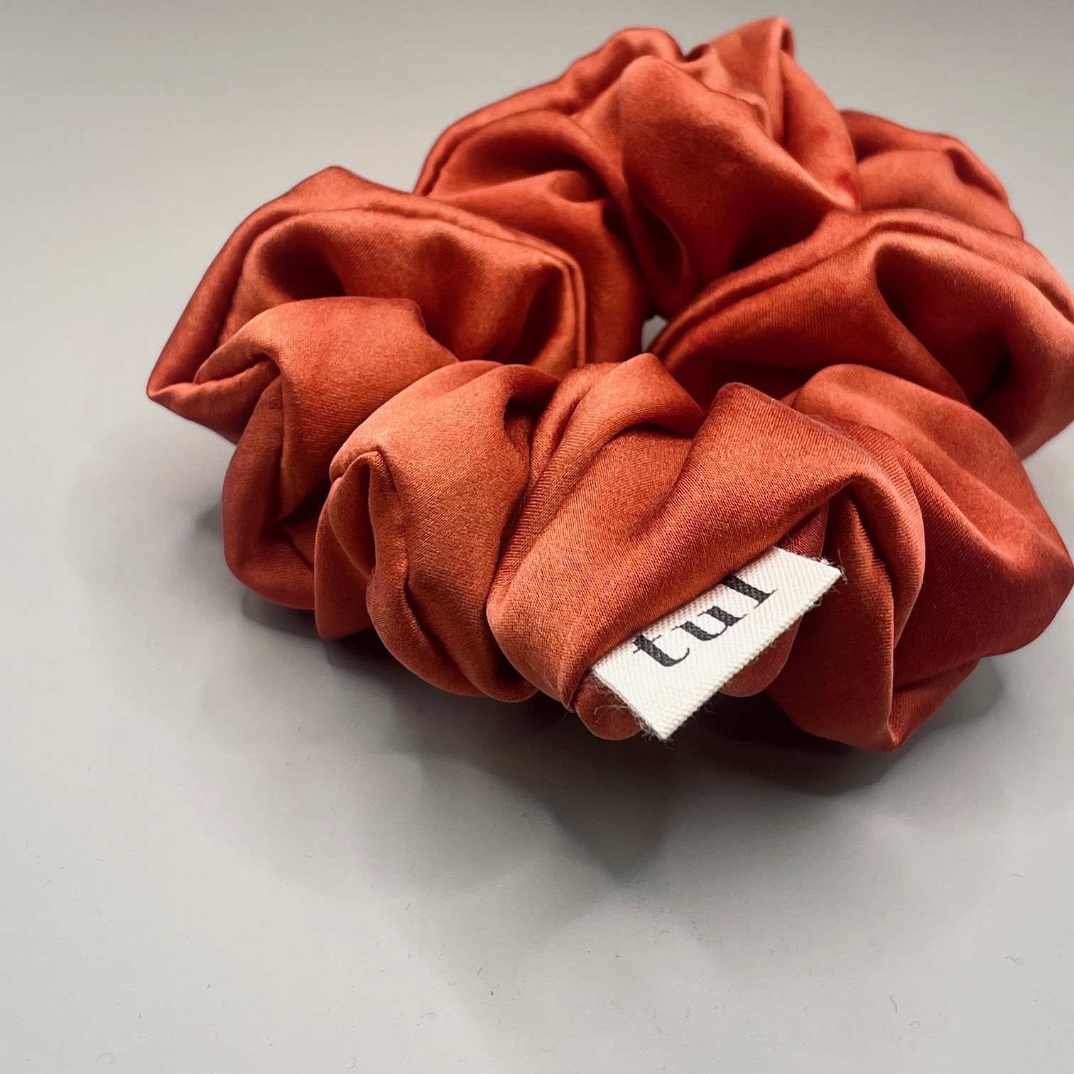 Silk Fluffy Scrunchie Naturally dyed 