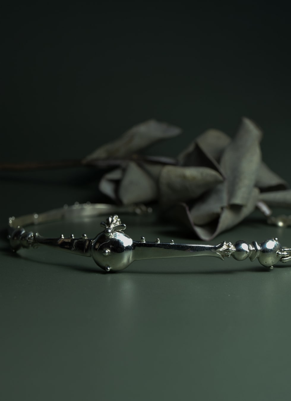 Nerissa Silver Choker Necklace