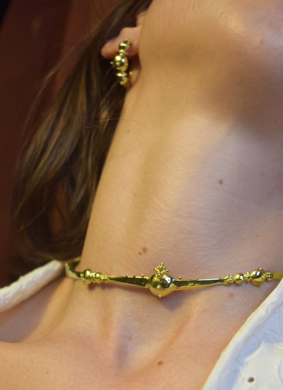 Nerissa Gold Choker Necklace