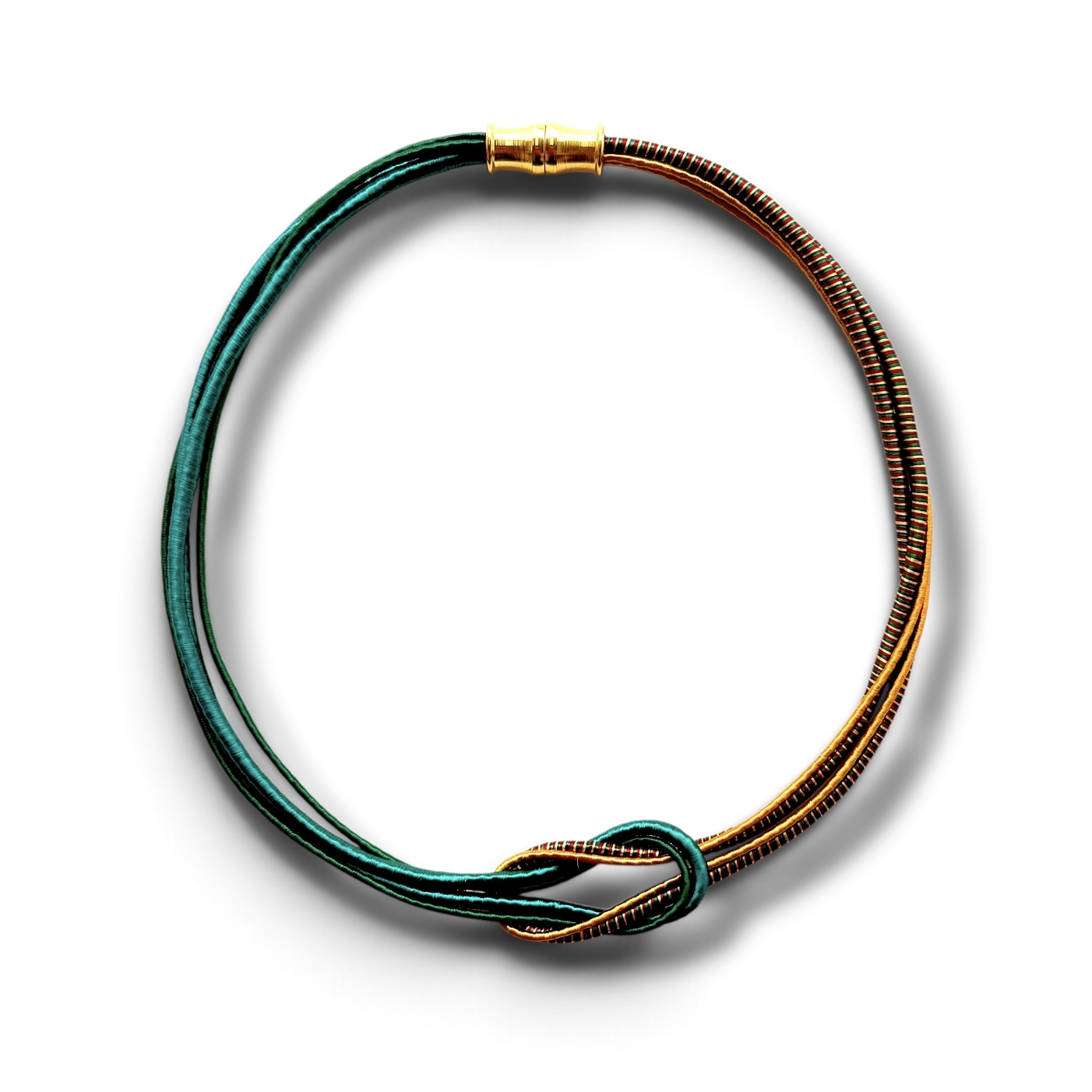 Κολιέ Emerald με Κόμπο