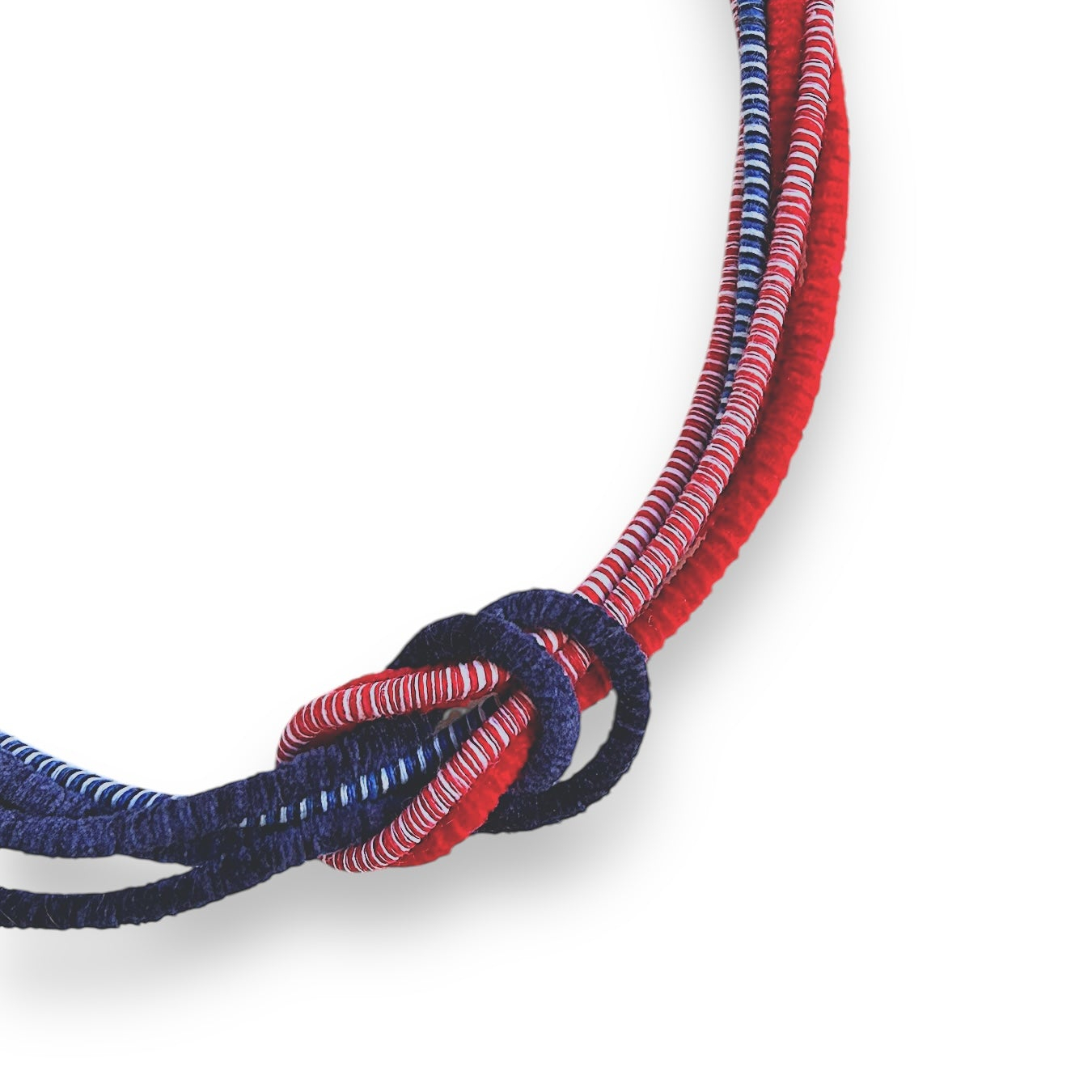 Navy Flame Bib Koλιέ