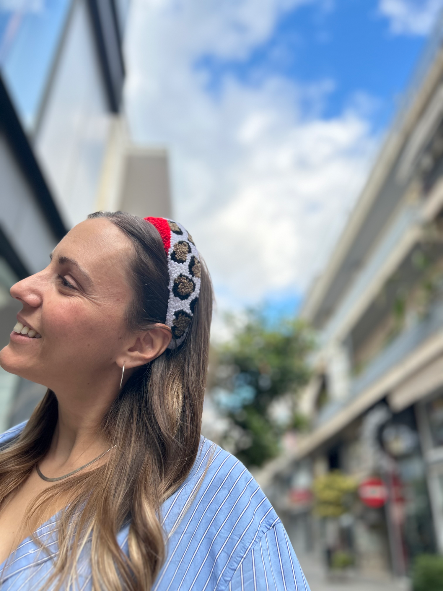 Κόκκινη/ λεοπάρ στέκα 