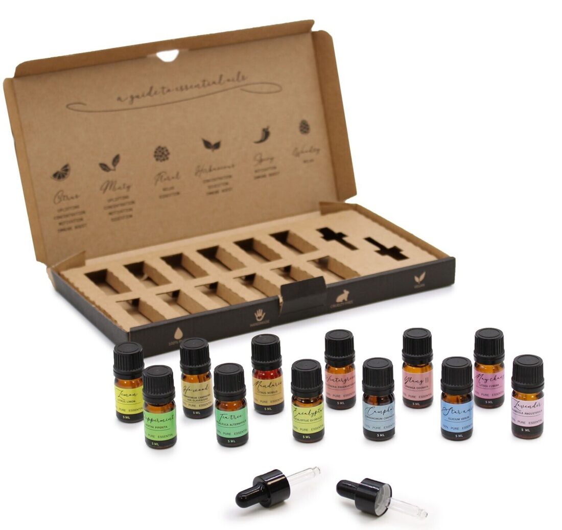 Aromatherapy Set Pure Essential Oils The Top 12 Σετ με 12 Αιθέρια Έλαια 5ml