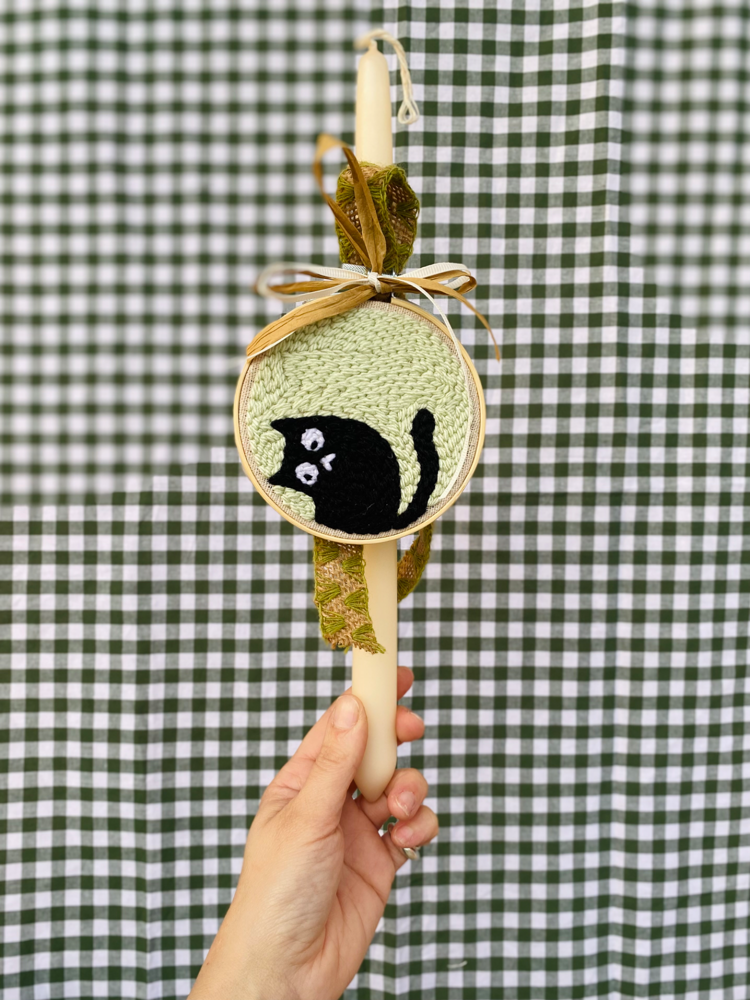 Χειροποίητη λαμπάδα 