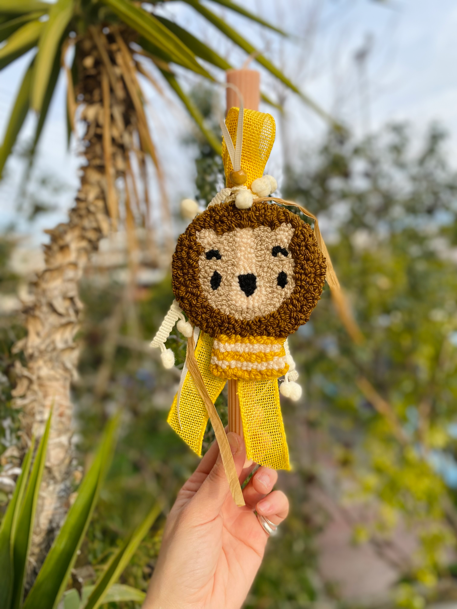 Χειροποίητη λαμπάδα 