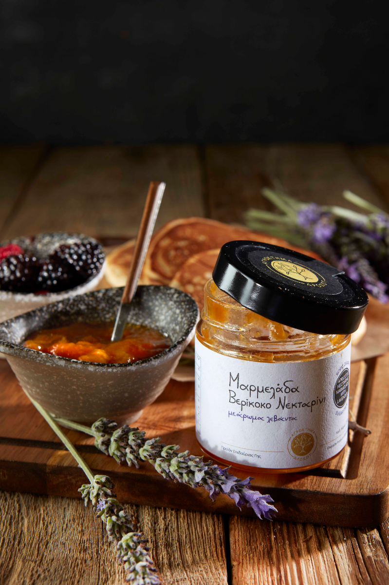 Appricot & Nectarine jam , with a pinch of lavender Sugar free