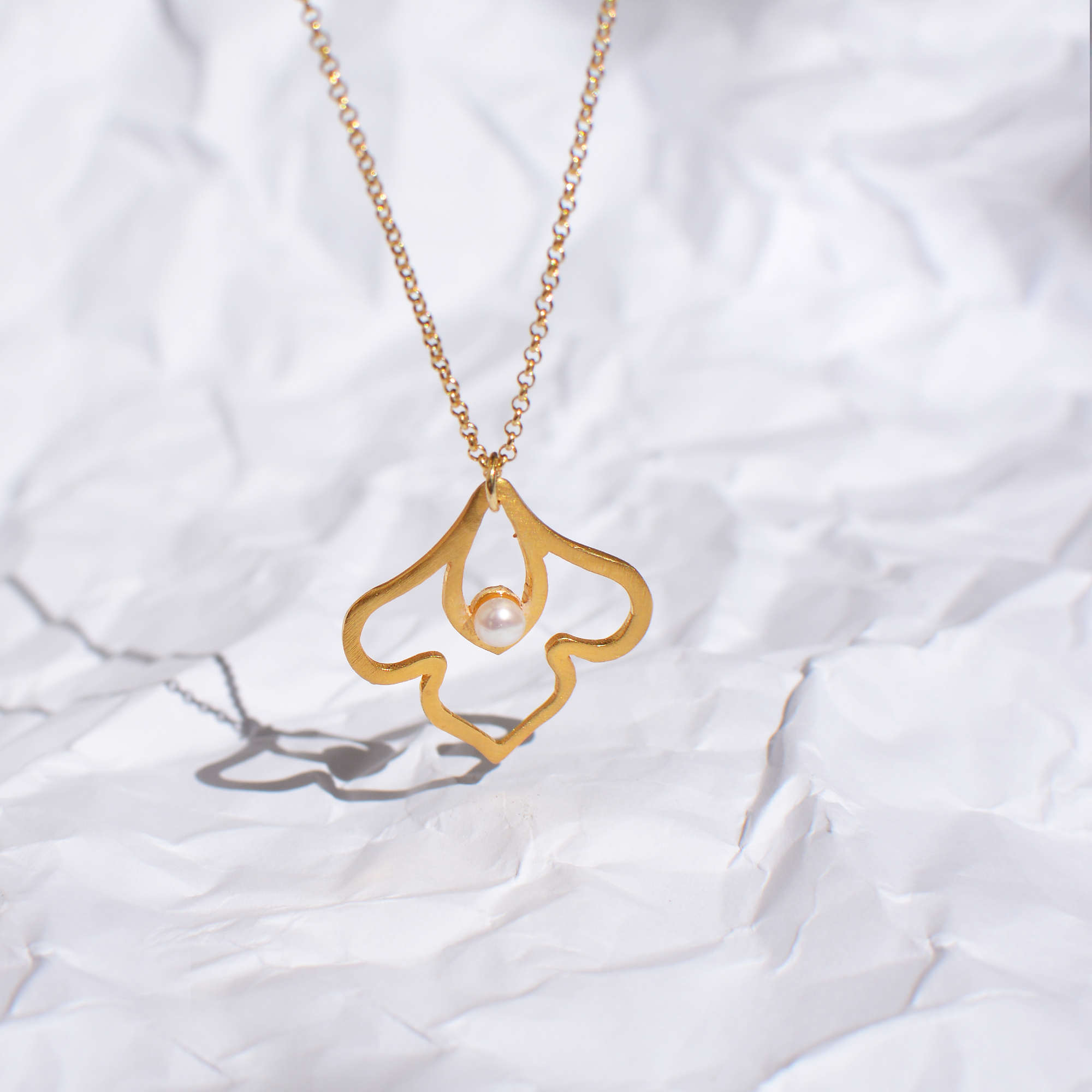 Κολιέ Λουλούδι Μαργαριτάρι.