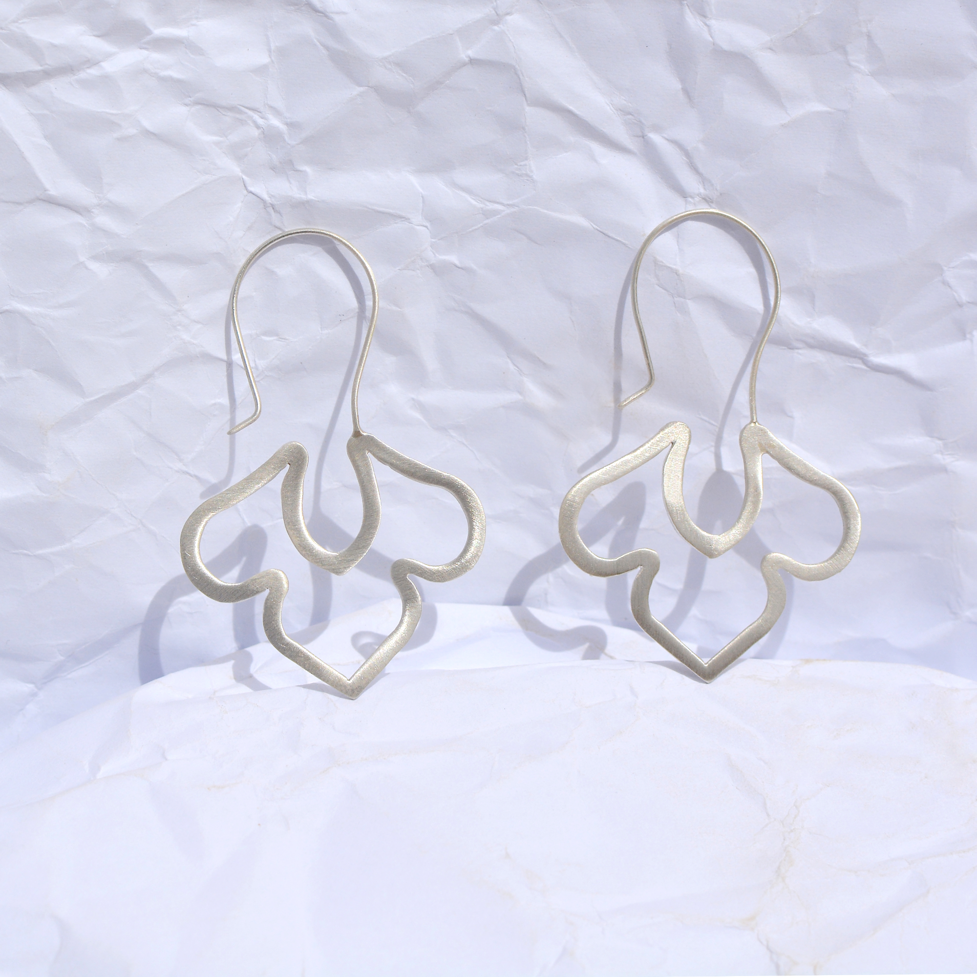 Σκουλαρίκια Λουλούδι κρίκοι.