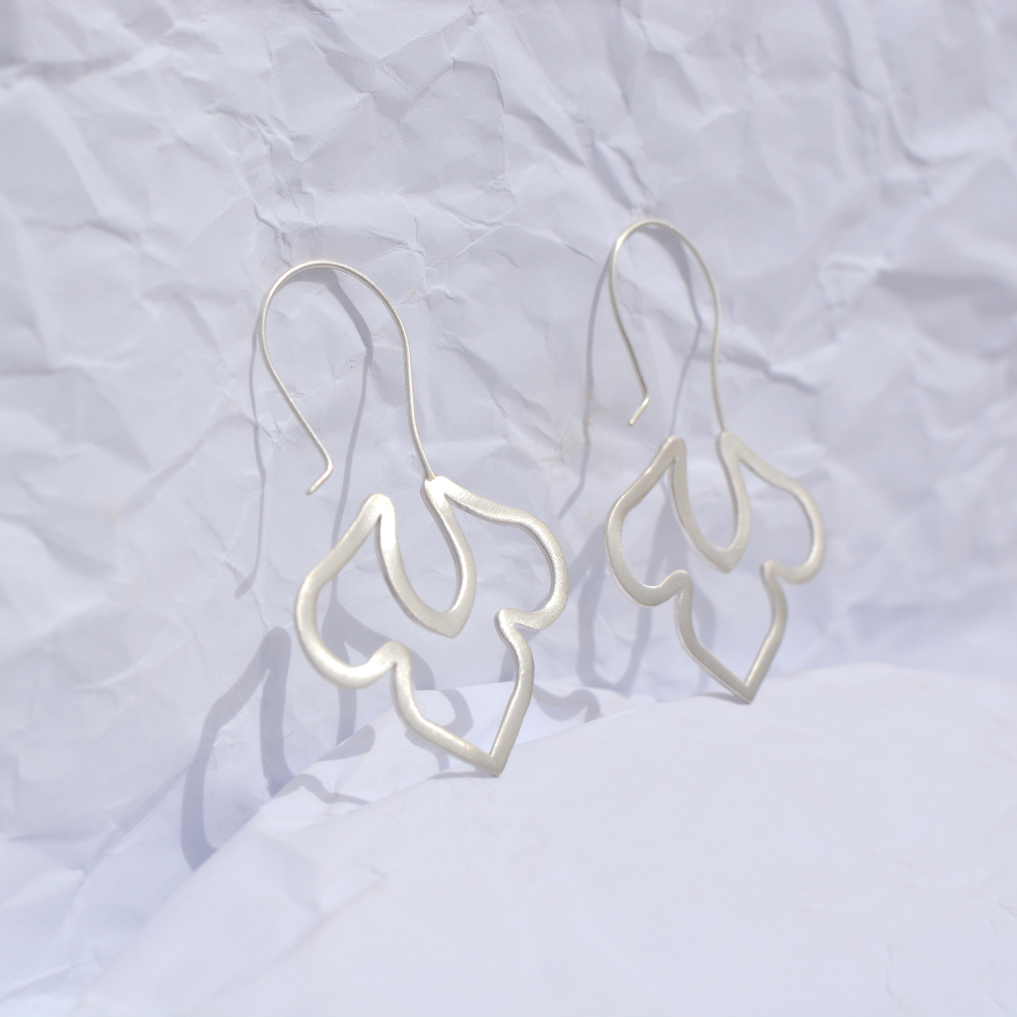 Σκουλαρίκια Λουλούδι κρίκοι.