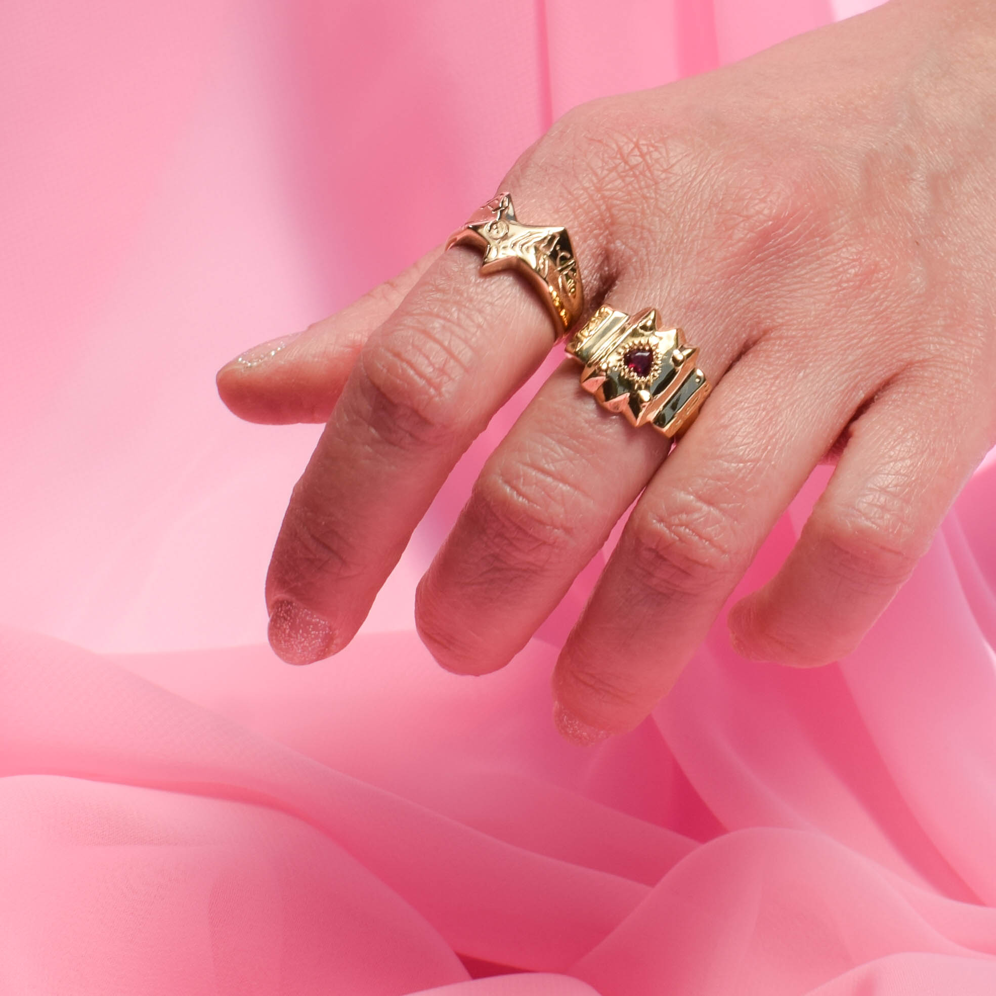 Skull, Sword & Heart Ring