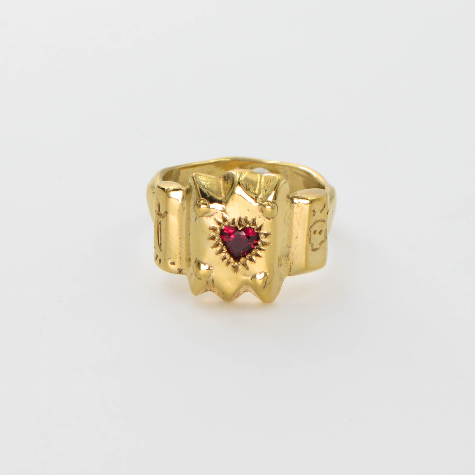 Skull, Sword & Heart Ring