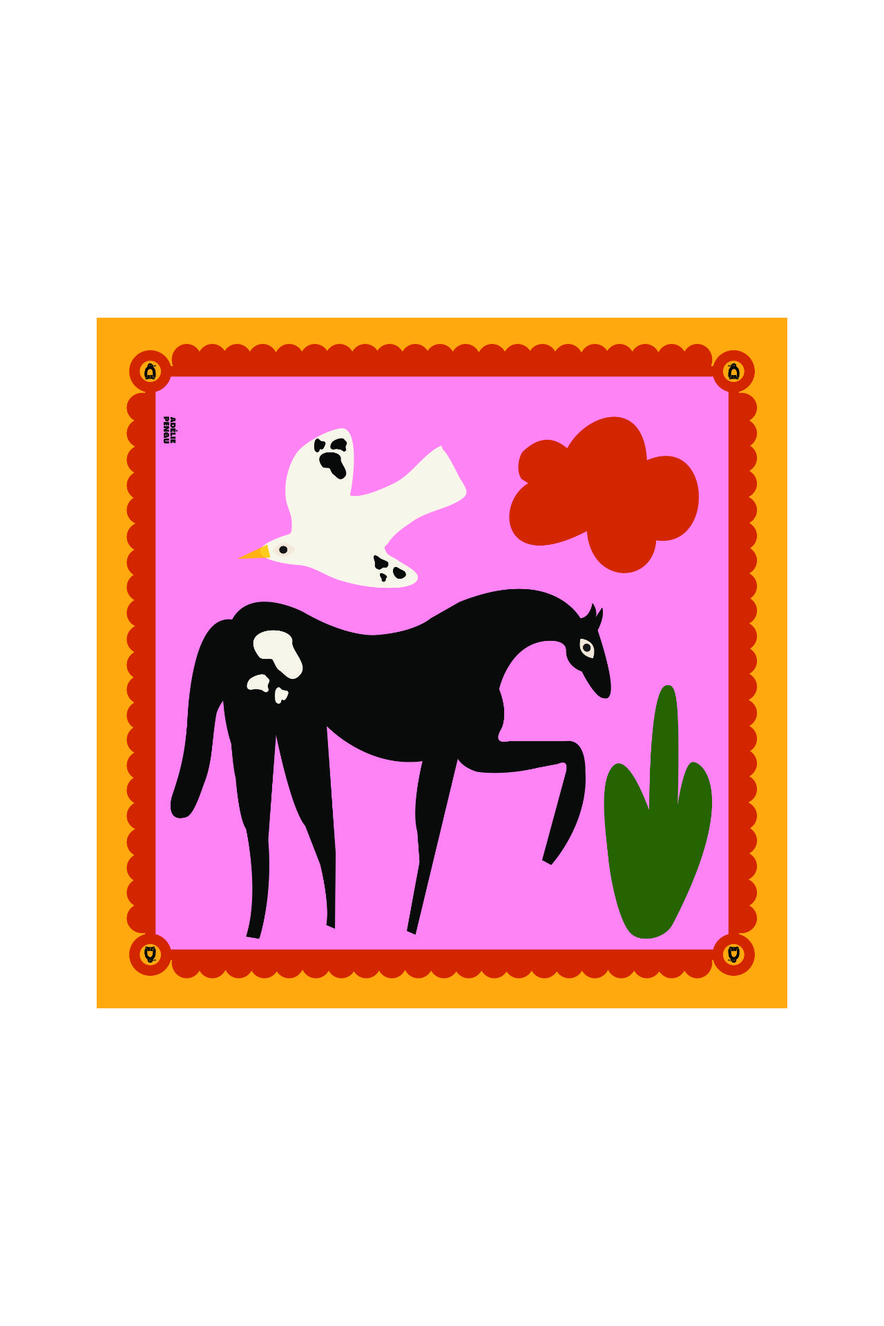 RAUL SCARF- HORSY & BIRDY