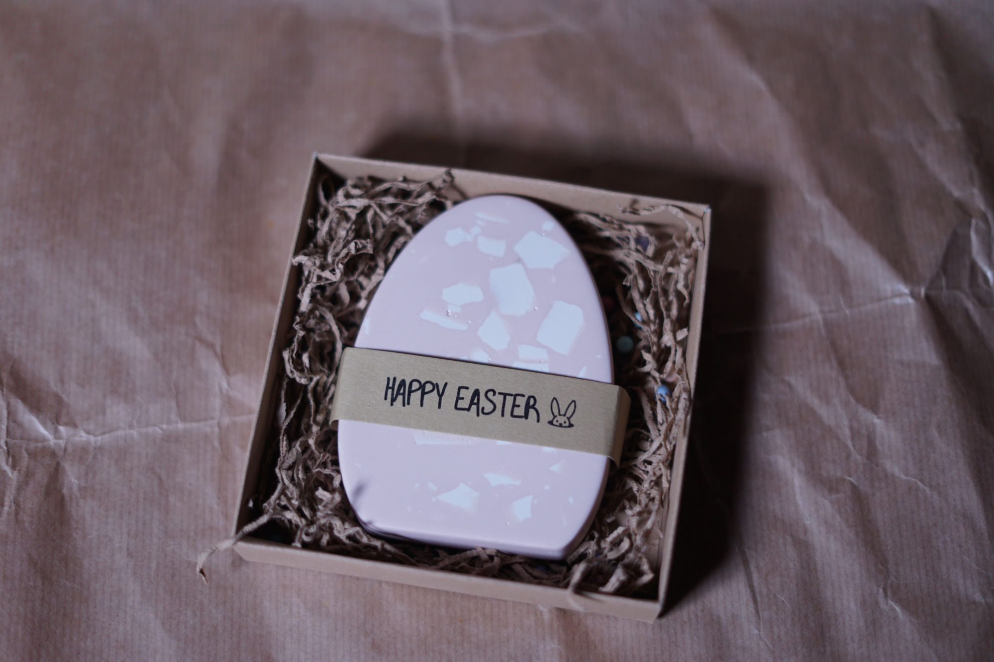 Πασχαλινό Διακοσμητικό Αβγό Terrazzo - Ροζ