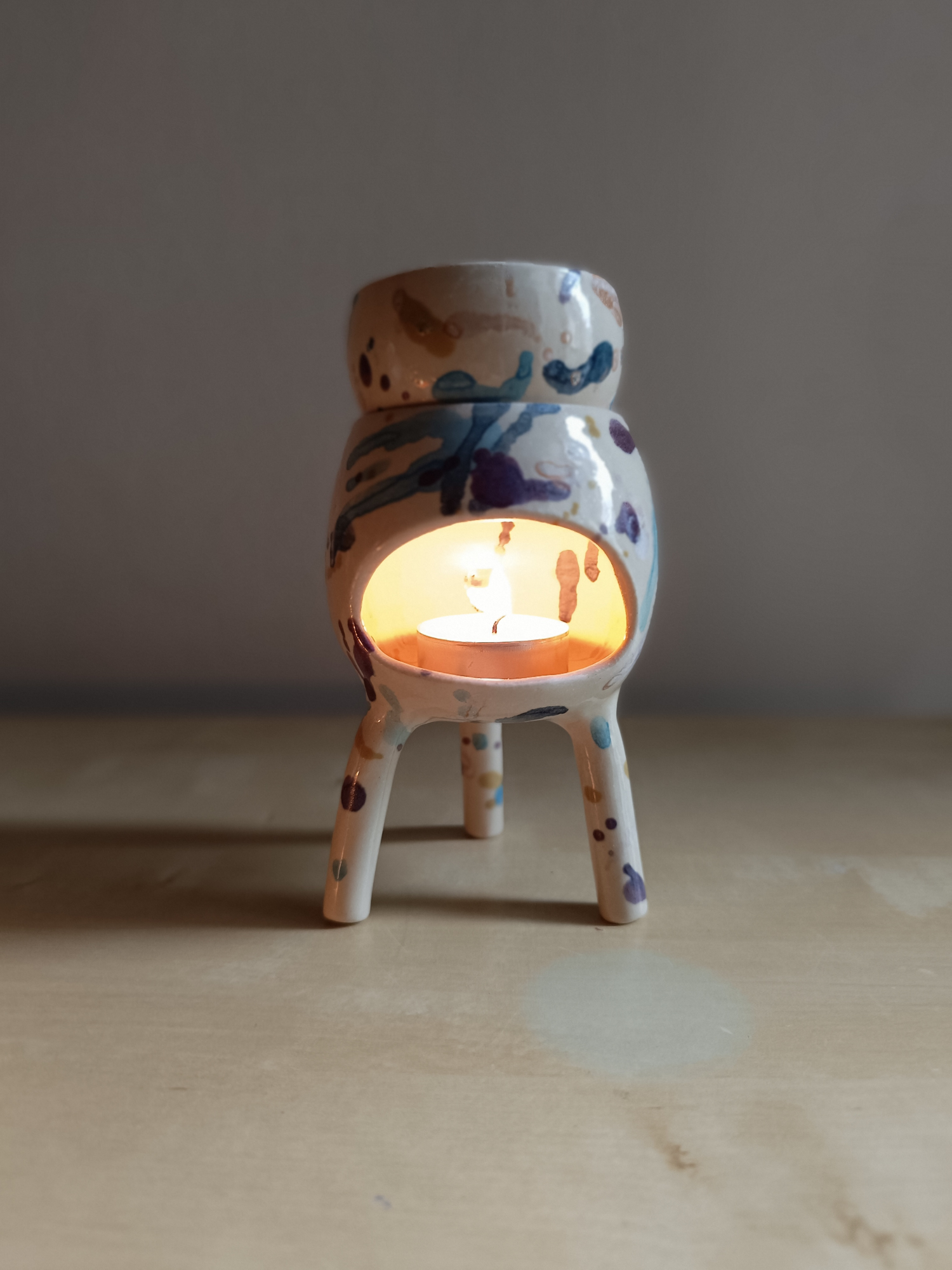 Handmade Stoneware Oil Burner