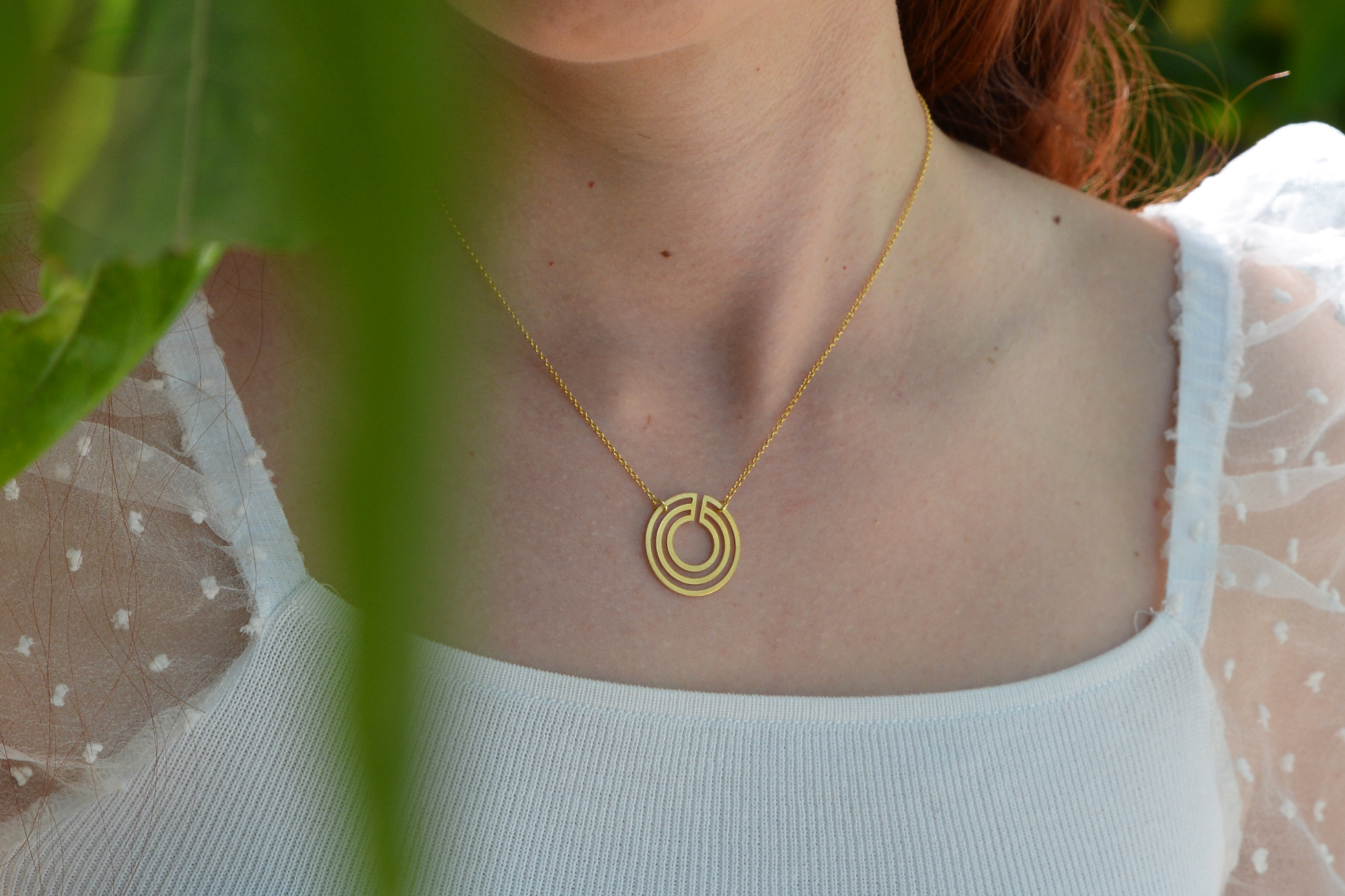 Κολιέ με Γεωμετρικό Κύκλο.