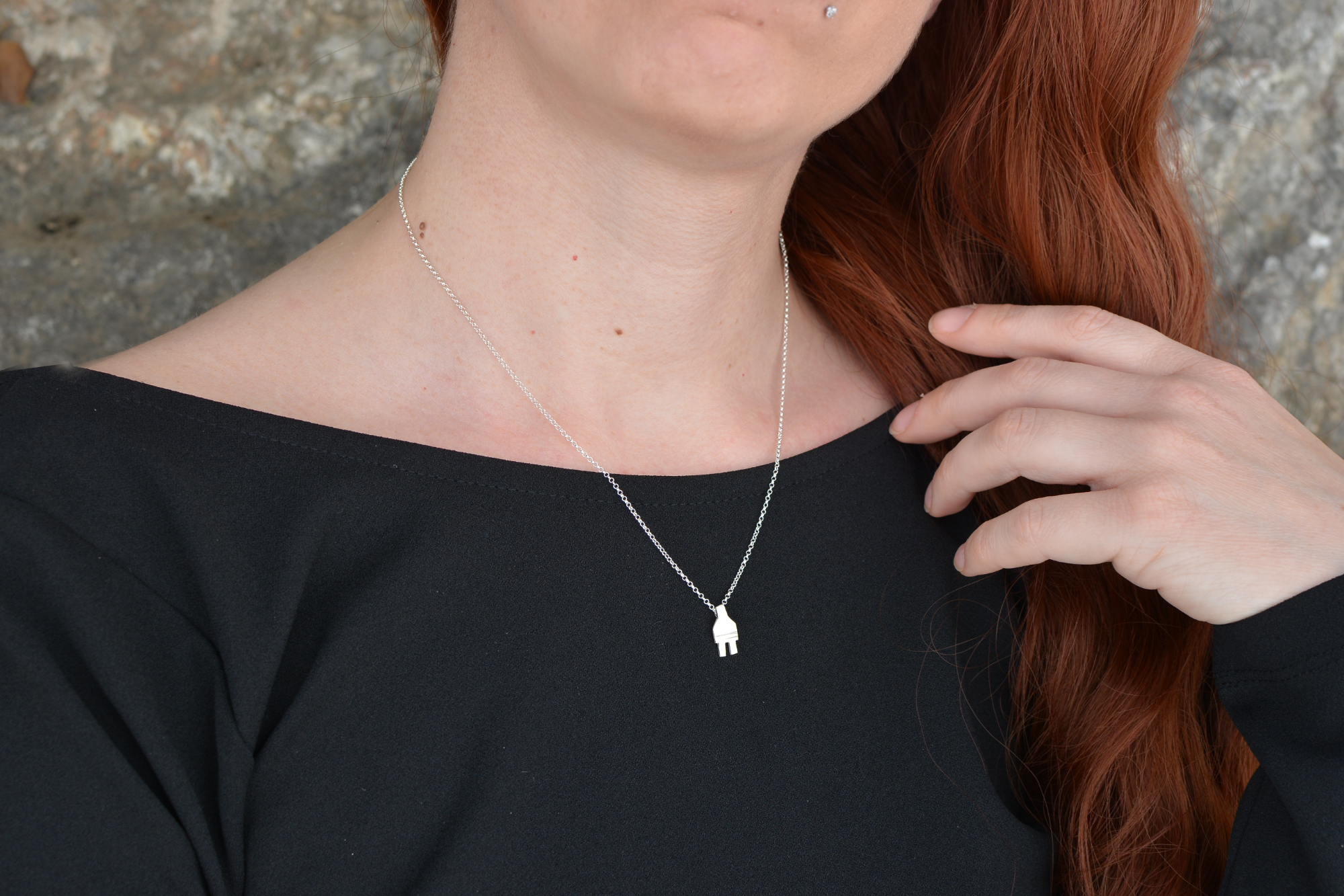 Κολιέ  με Σχέδιο Φις.