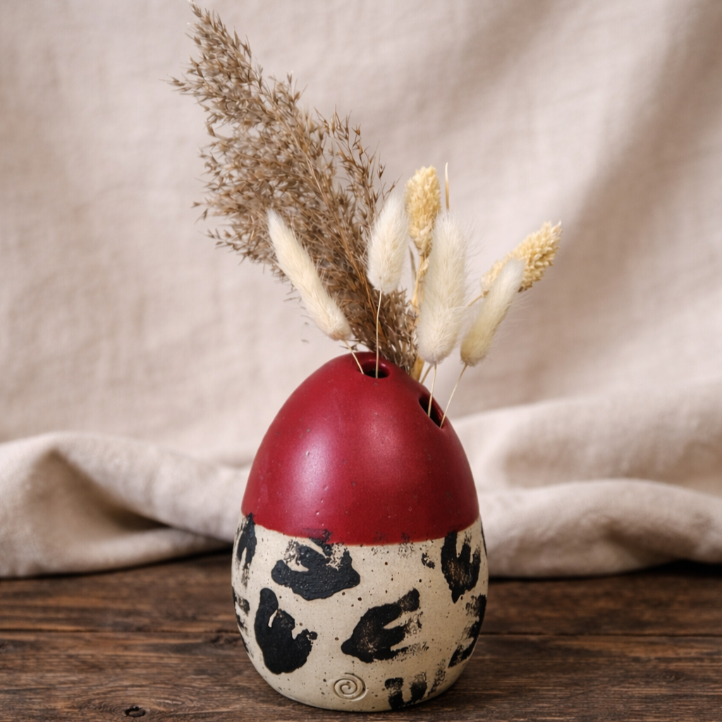 Bird Imprint Collection – Ceramic Eggs (Vase or Box)