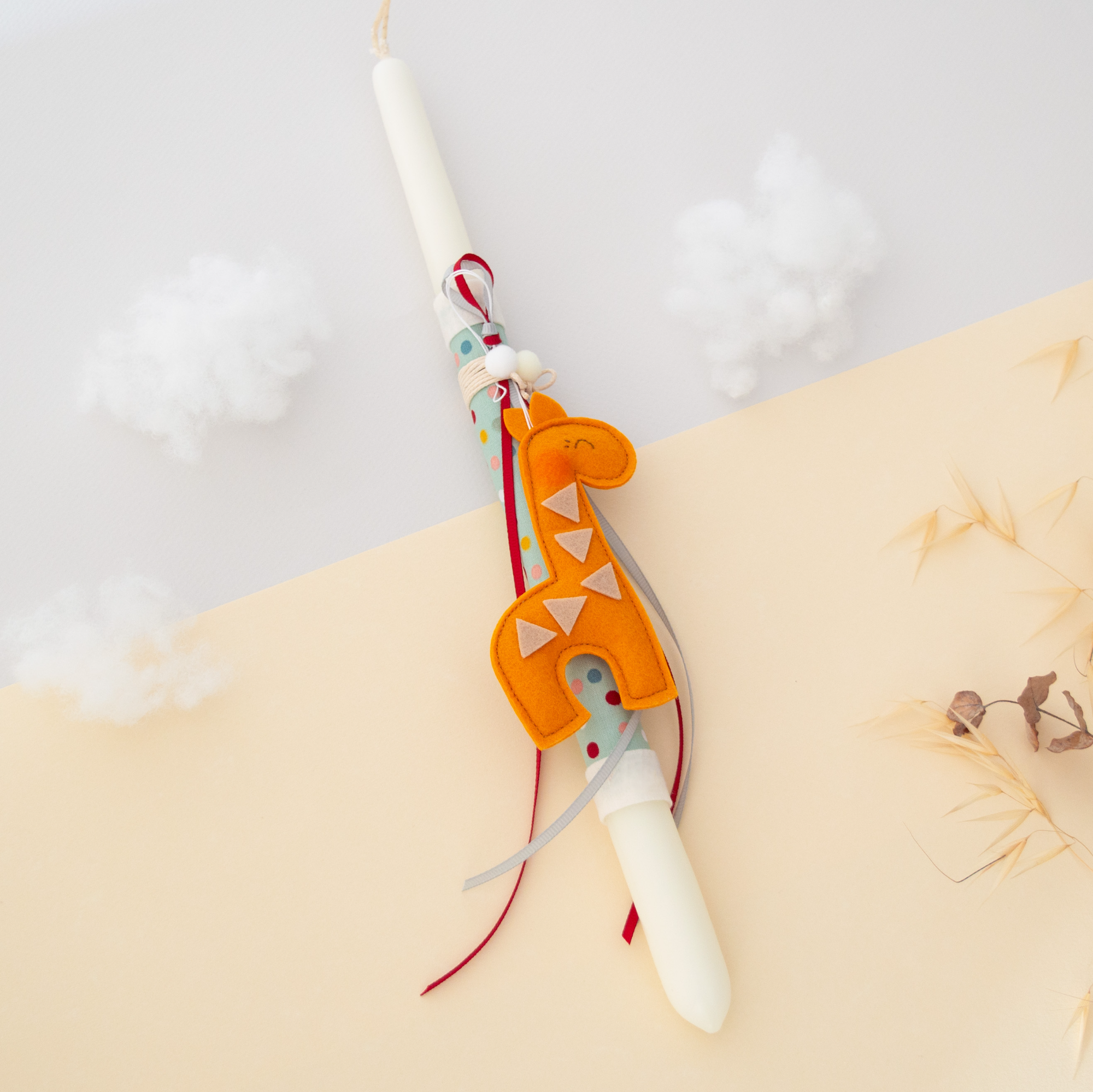 Πασχαλινή λαμπάδα καμηλοπάρδαλη