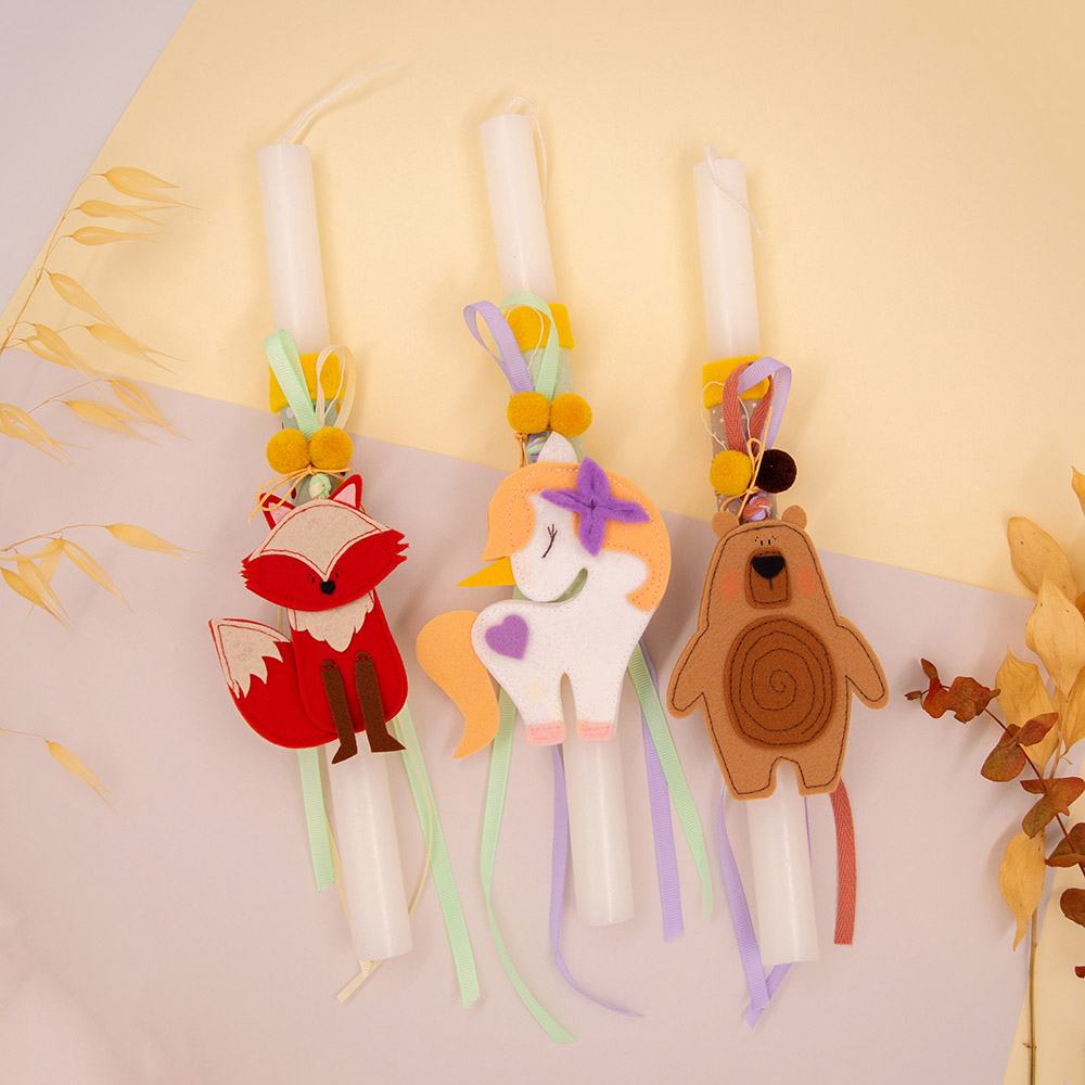 Πασχαλινή λαμπάδα αρκούδα