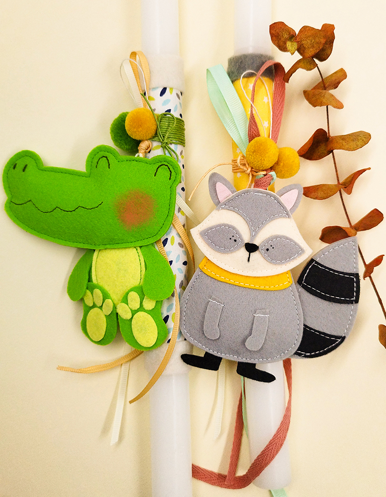 Πασχαλινή λαμπάδα ρακούν