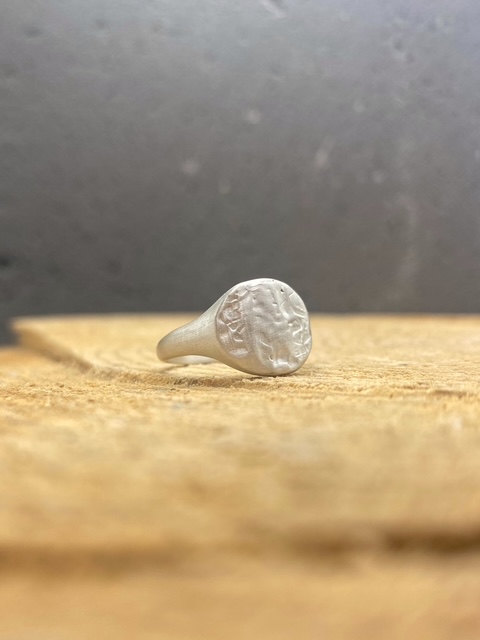 Raw signet ring