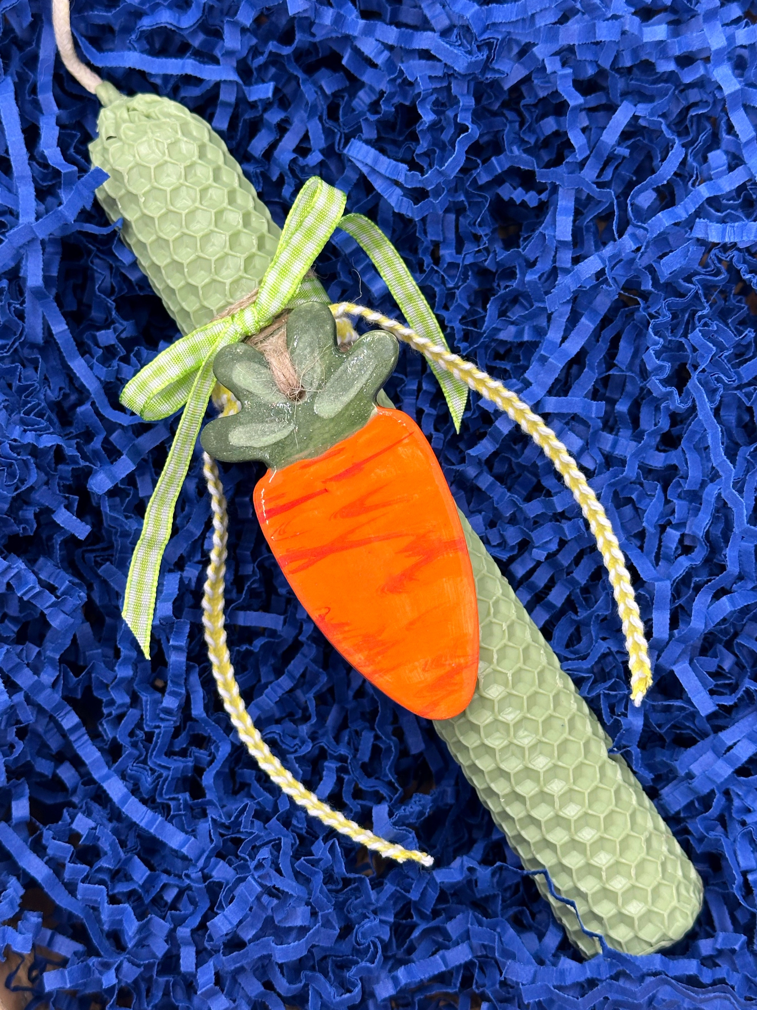 Χειροποίητη λαμπάδα καρότο!!🥕