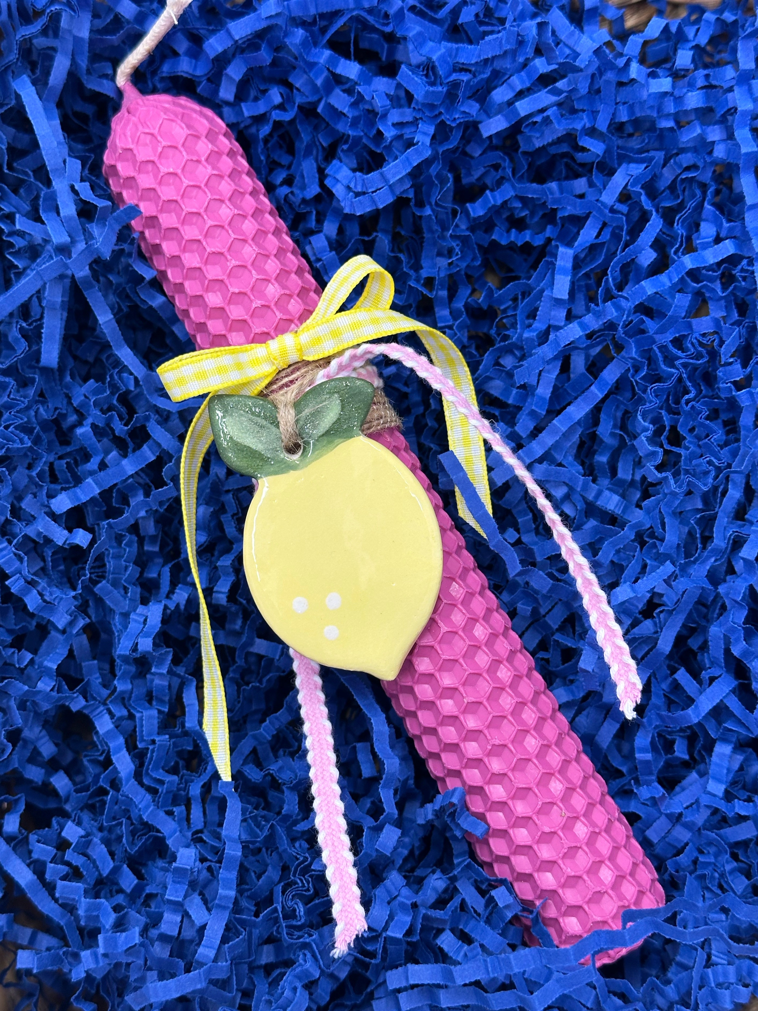 Χειροποίητη λαμπάδα λεμόνι!!🍋