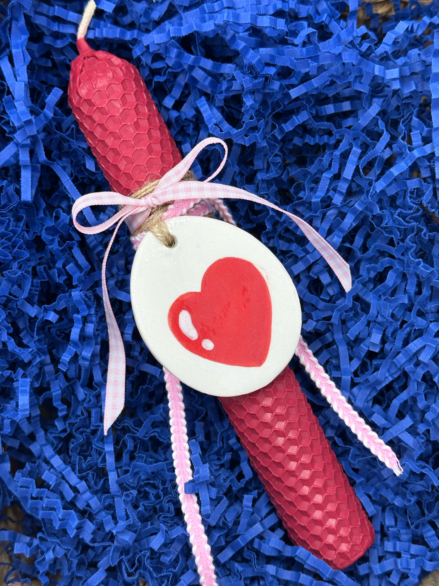 Χειροποίητη λαμπάδα καρδούλα!!❤️