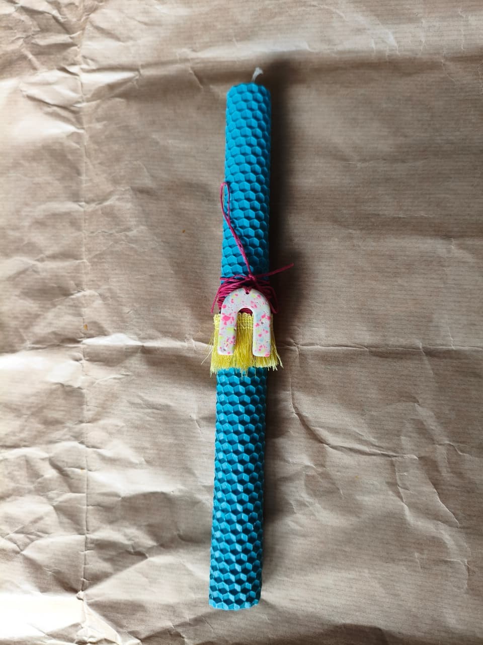   Πασχαλινή Λαμπάδα Terrazzo Ουράνιο Τόξο