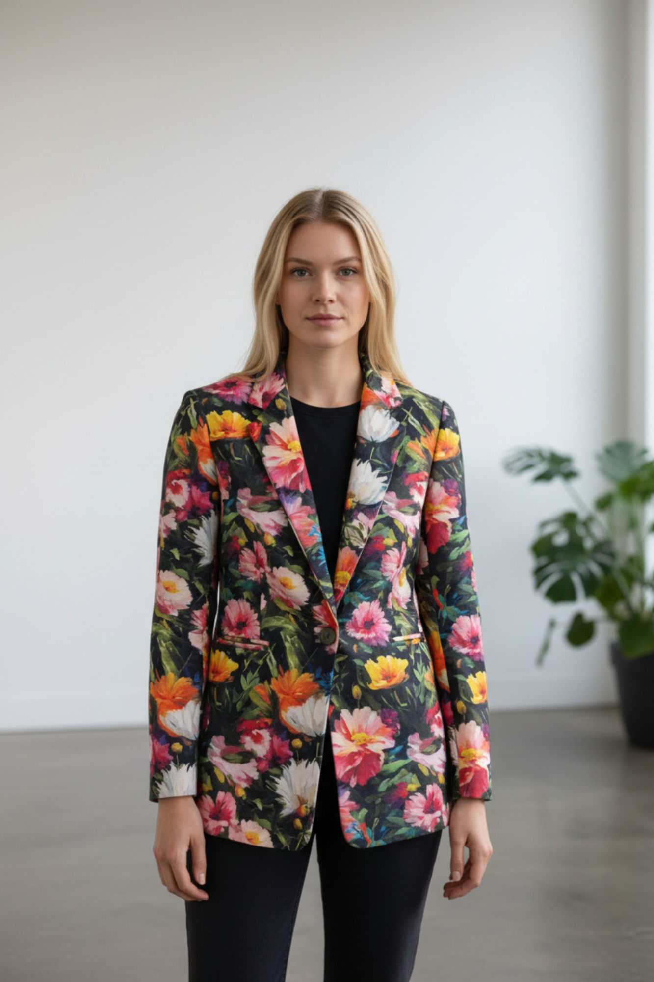 Χειροποίητο σακάκι με φλοράλ print