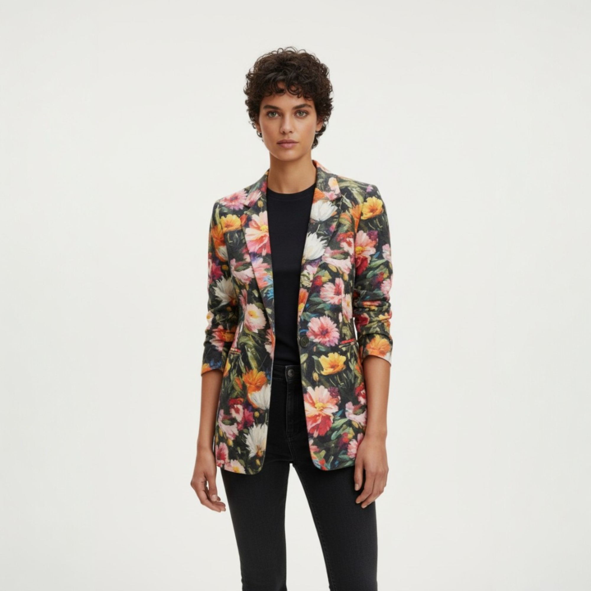 Χειροποίητο σακάκι με φλοράλ print