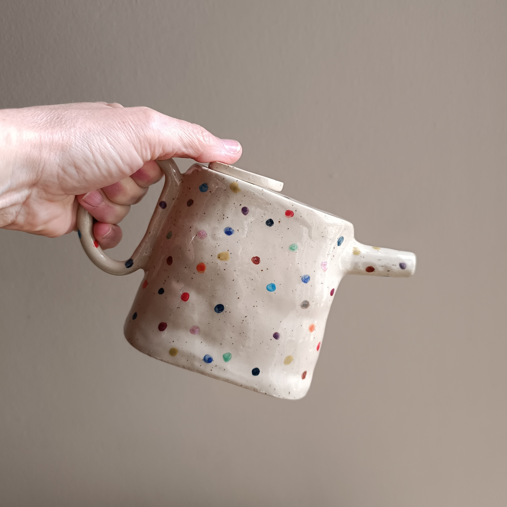 Funky Stoneware Olive Oil Cruet