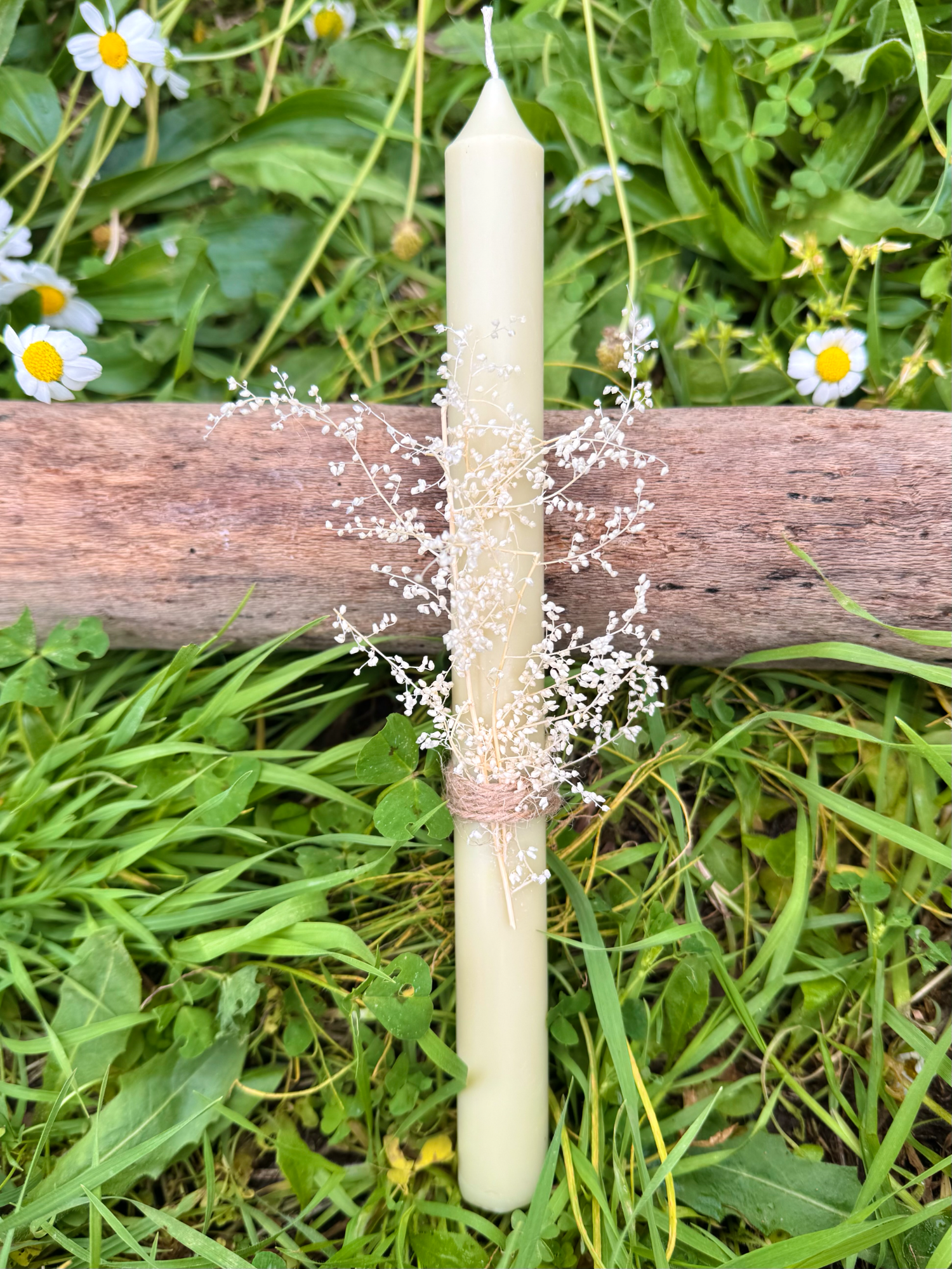Λαμπάδα από κερί ελαιολάδου