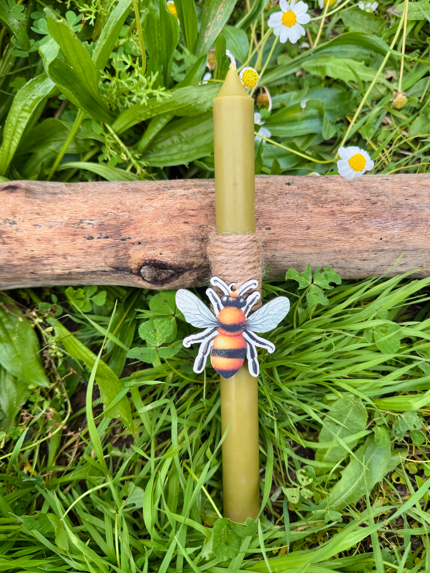 Λαμπάδα από κερί ελαιολάδου