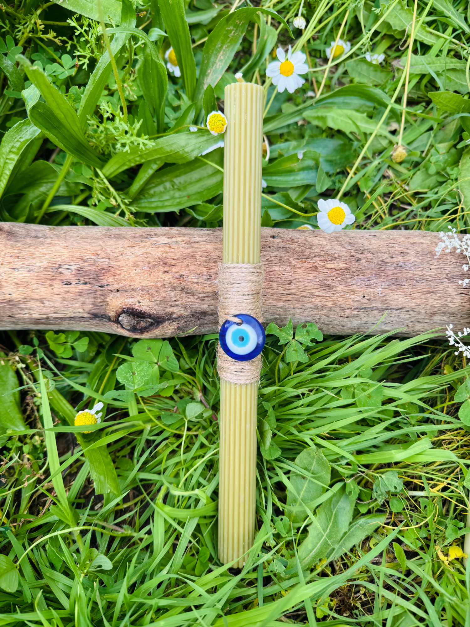 Λαμπάδα από οικολογικό κερί ελαιολάδου