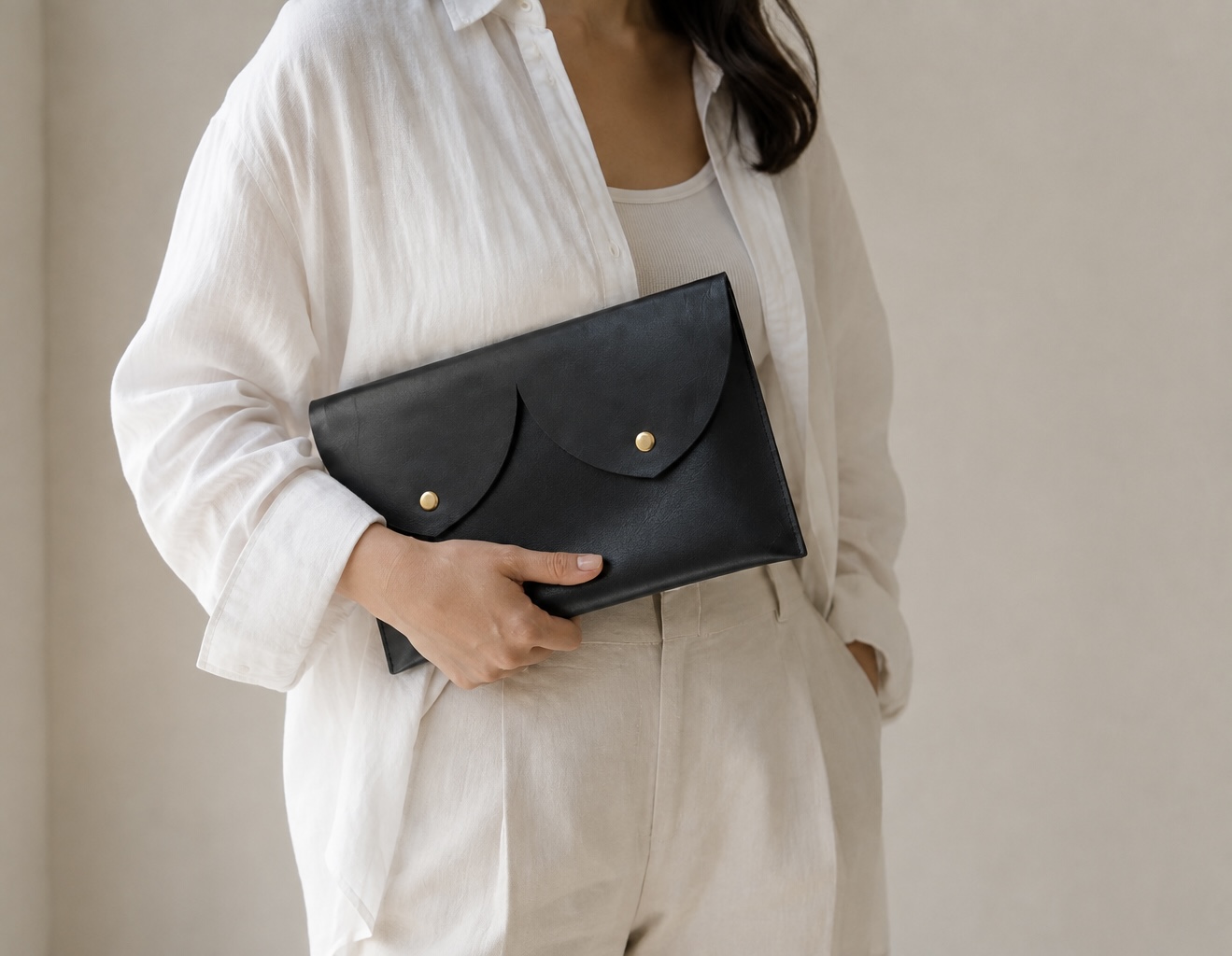 Boobies Leather Clutch
