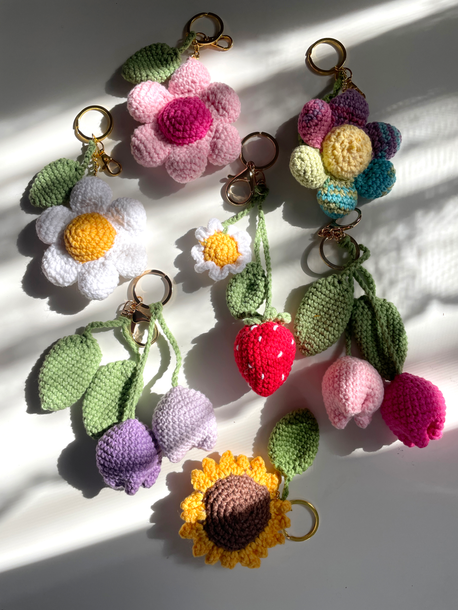 Πλεκτό Διακοσμητικό Τσάντας Λουλούδι