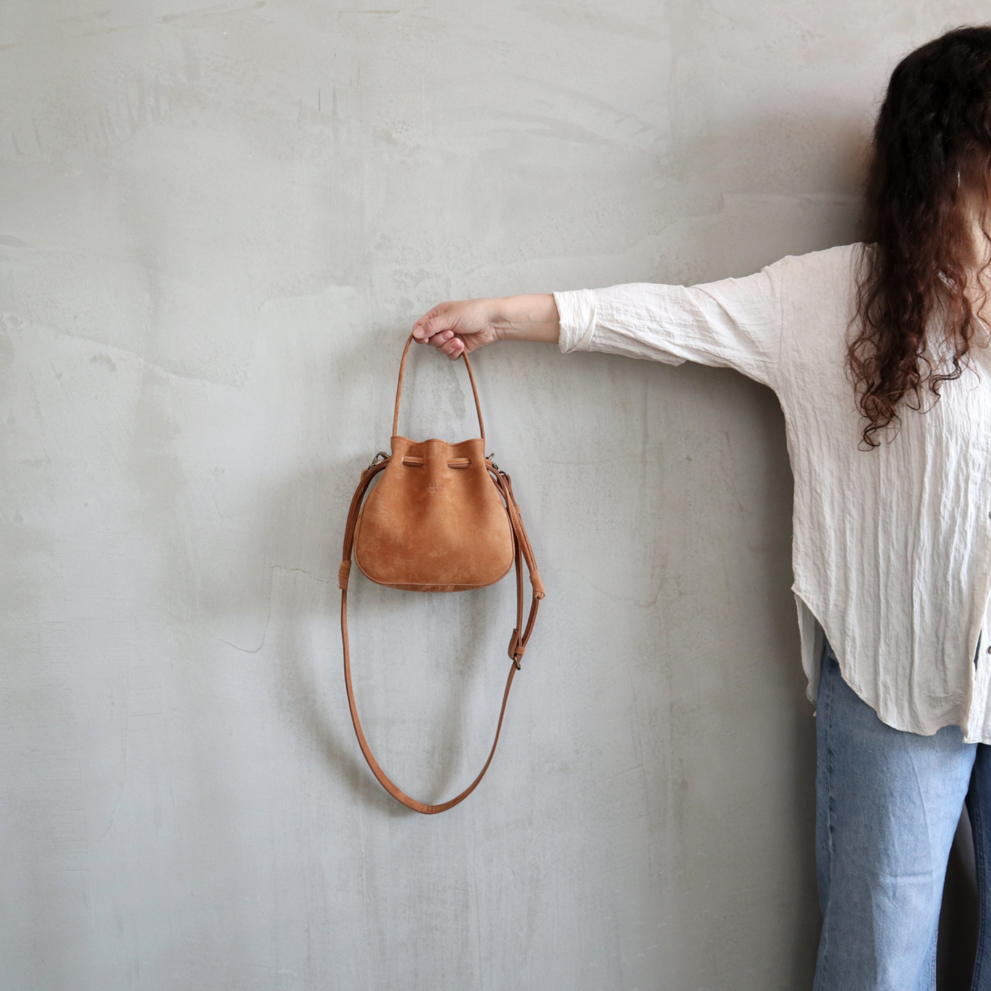Mini Maree, Suede Leather Bag